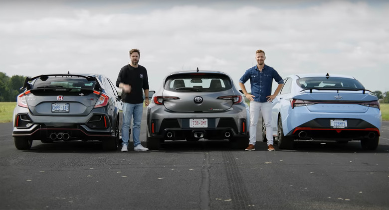 Toyota GR Corolla vs Hyundai Elantra N vs Honda Civic Type R copy