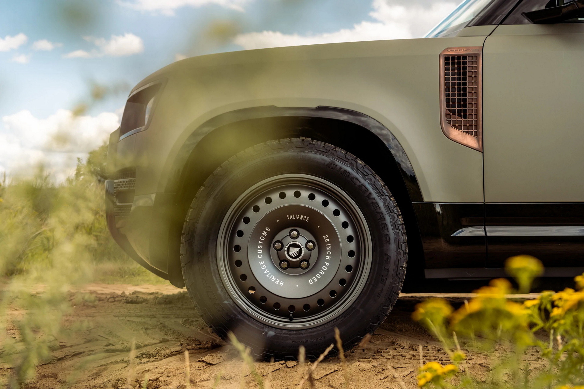 Land Rover Defender With Heritage Customs Valiance Wheels (22)