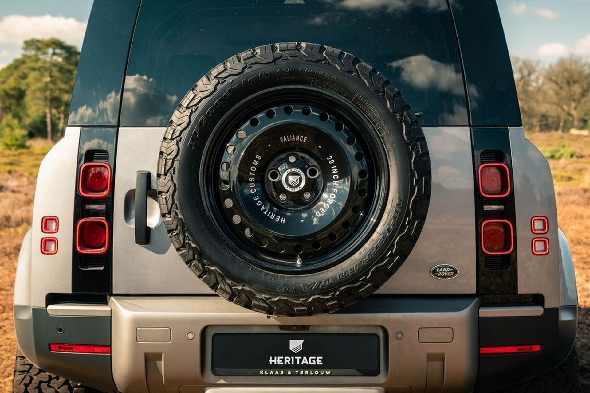 Land Rover Defender With Heritage Customs Valiance Wheels (5)
