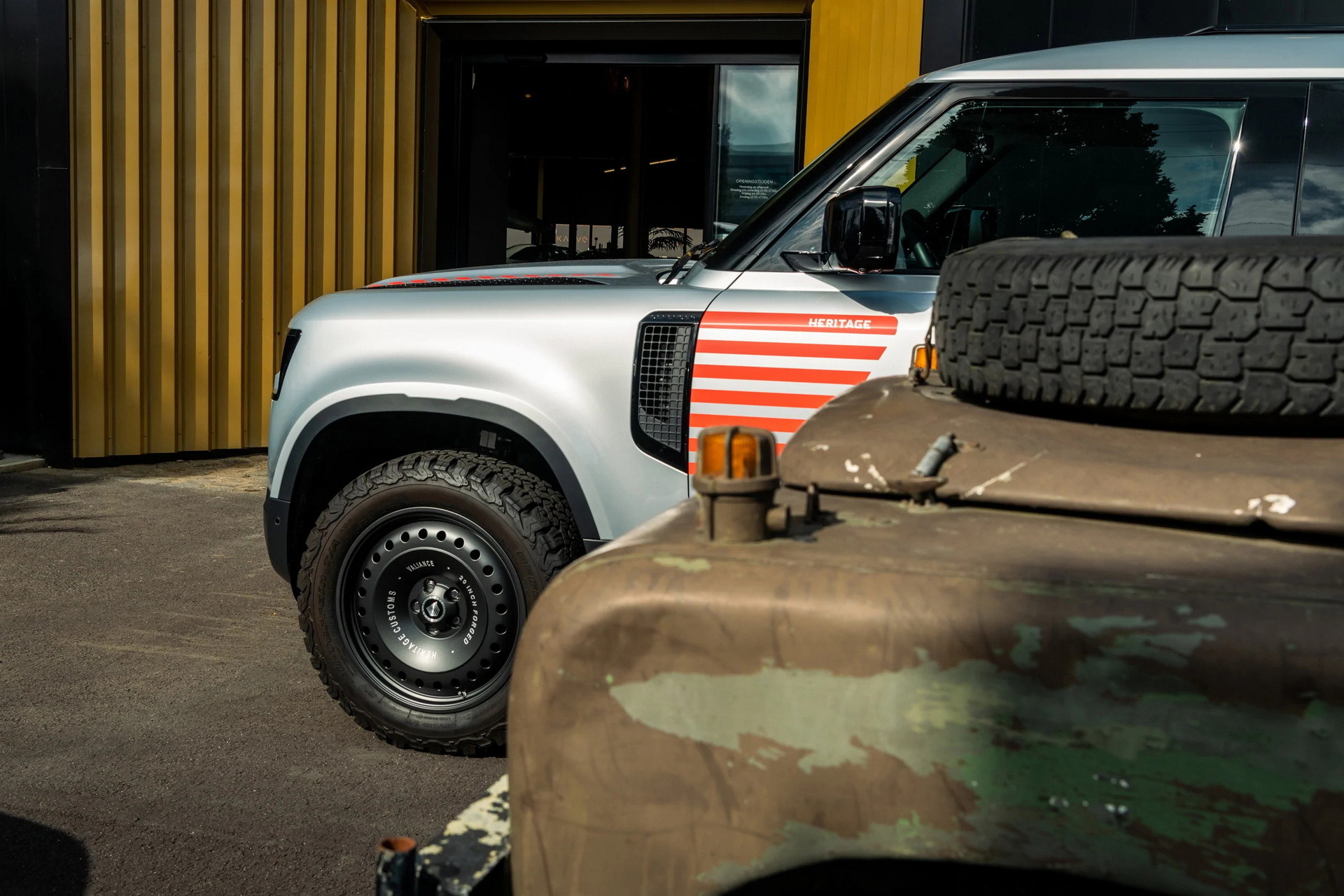Land Rover Defender With Heritage Customs Valiance Wheels (51)