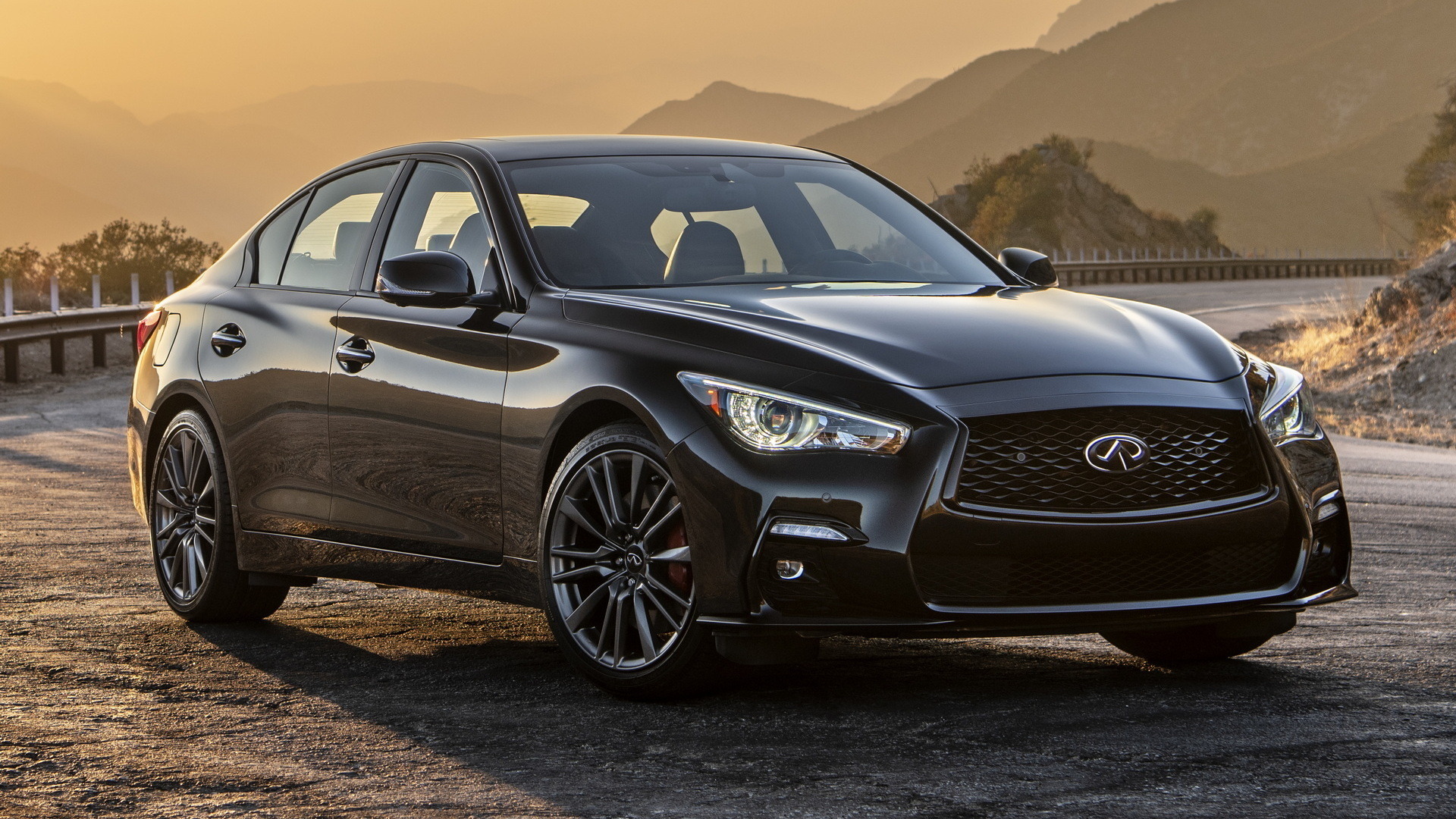 2023 Infiniti Q50 Red Sport Black Opal Metallic 17