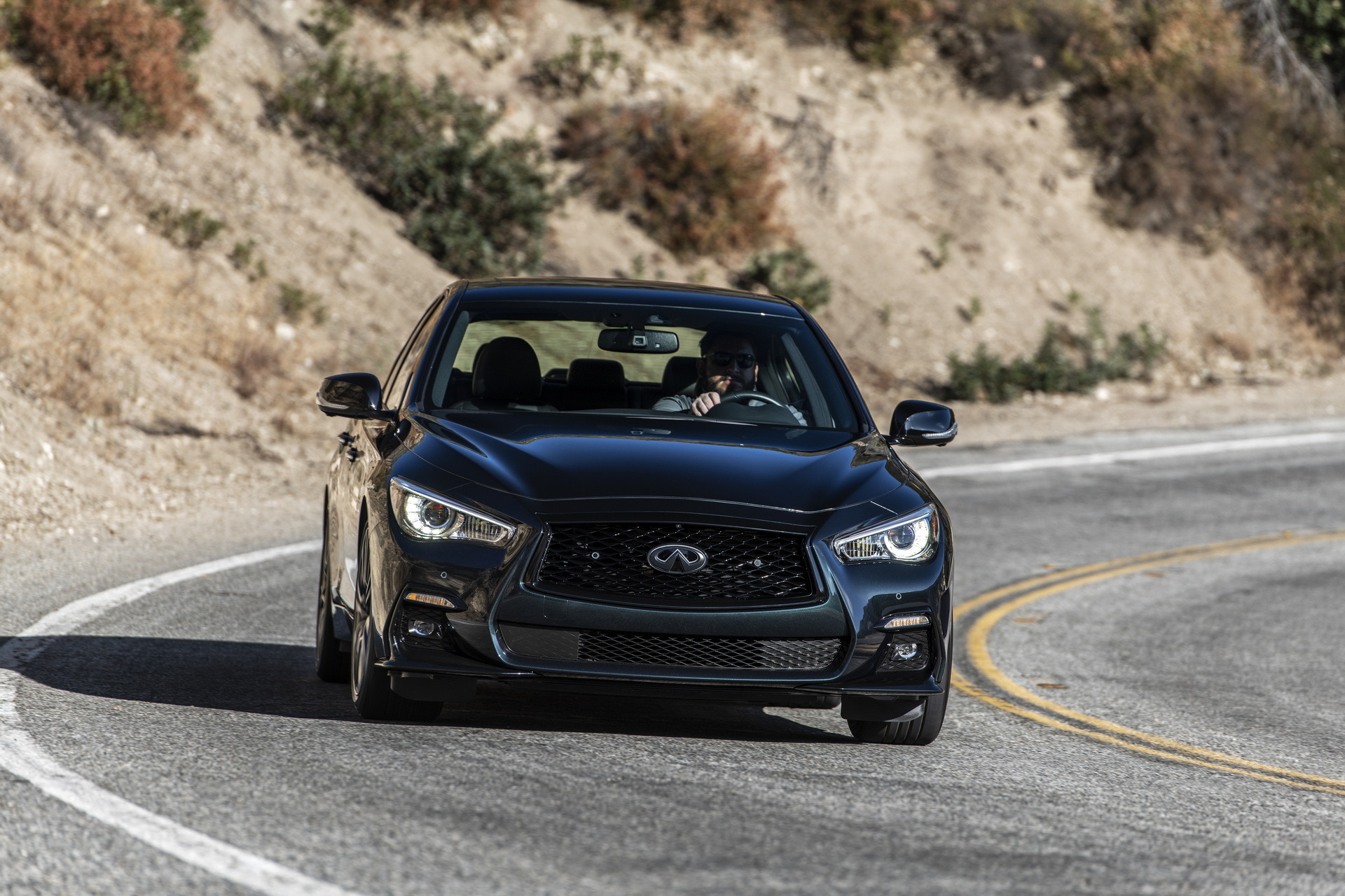 2023 Infiniti Q50 Red Sport Black Opal Metallic 8