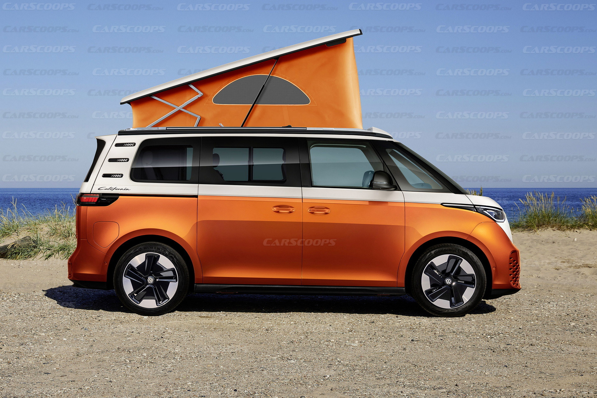 VW ID Buzz California Render - Orange