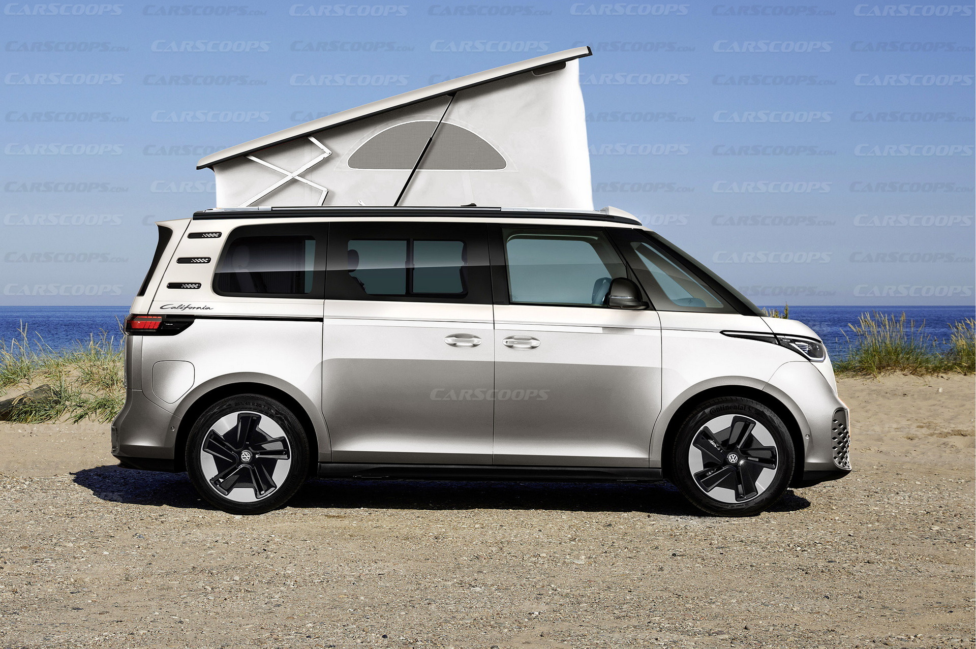 VW ID Buzz California Render - White
