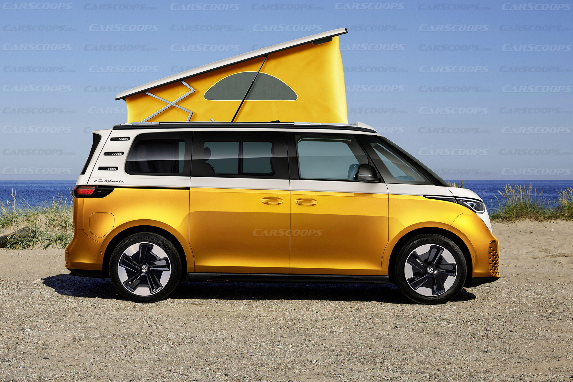 VW ID Buzz California Render - Yellow