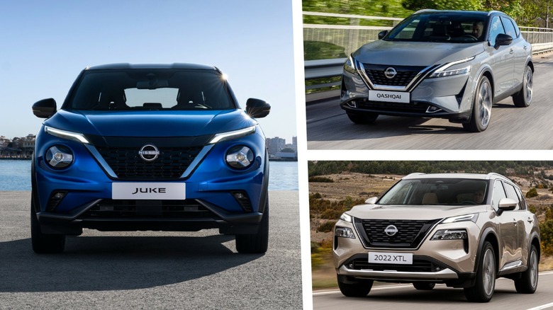 Nissan Juke, Qashqai, X-Trail (main)