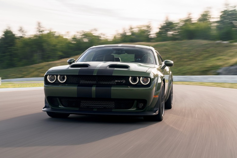 2023 Dodge Challenger SRT Hellcat Widebody, shown here in F8 Gre