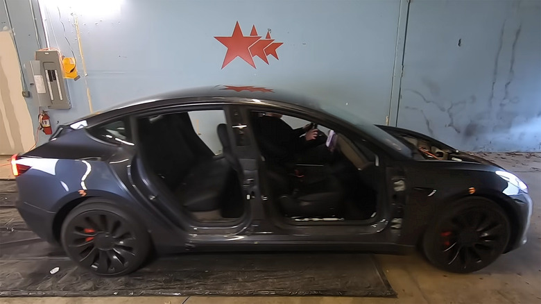 Stripped Tesla Model 3