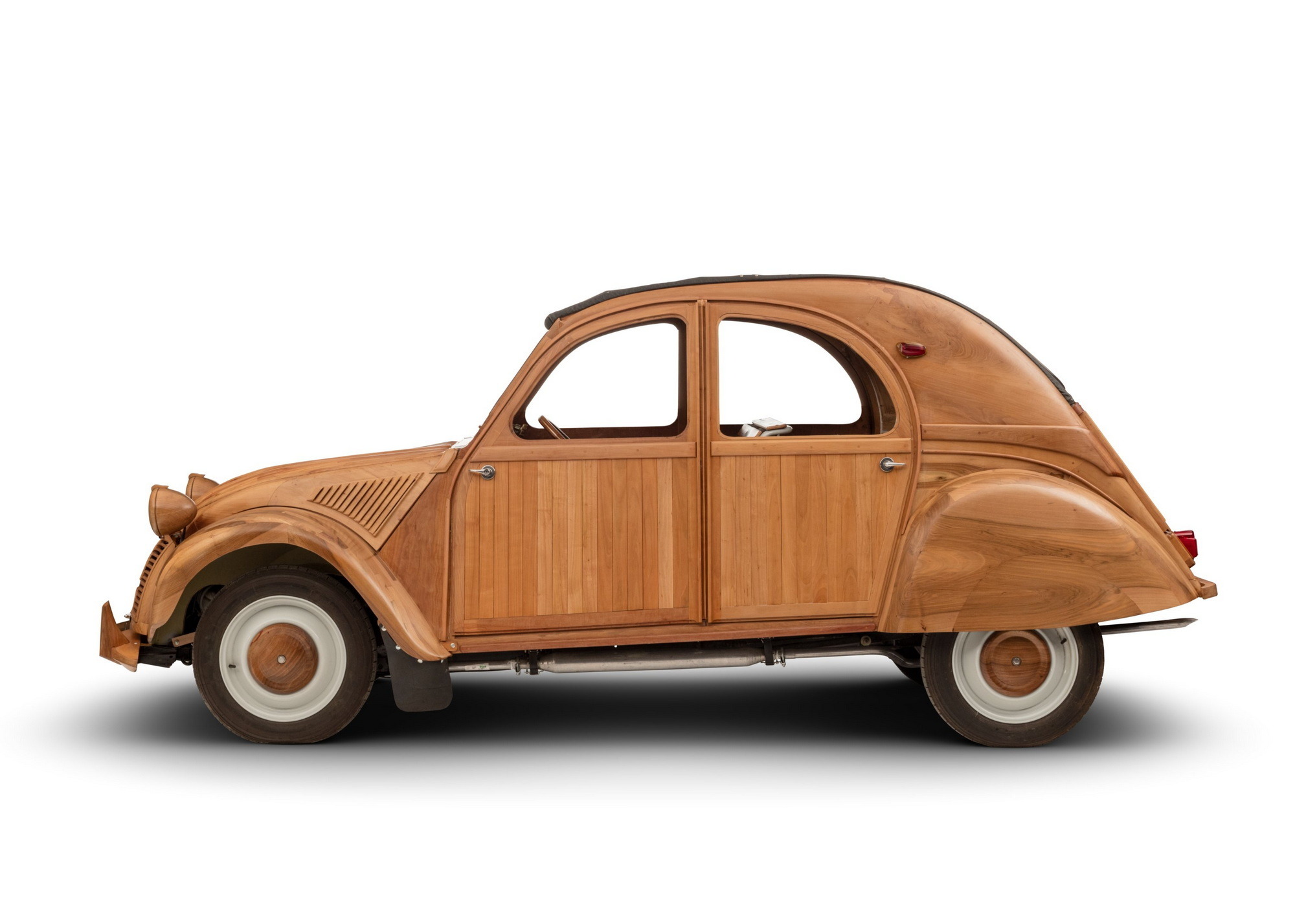 1955 Citroen 2CV wood record holder 2