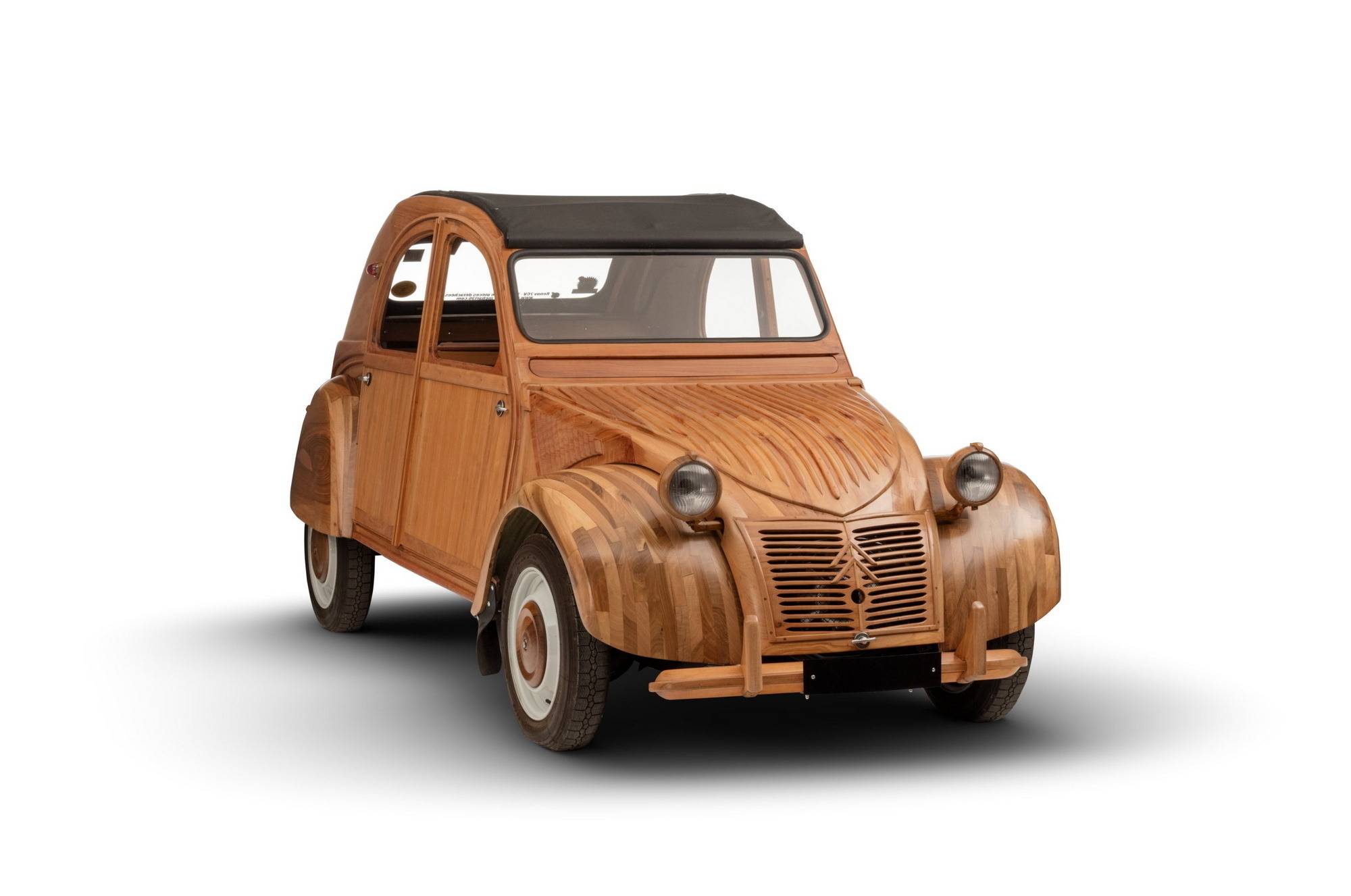 1955 Citroen 2CV wood record holder 4