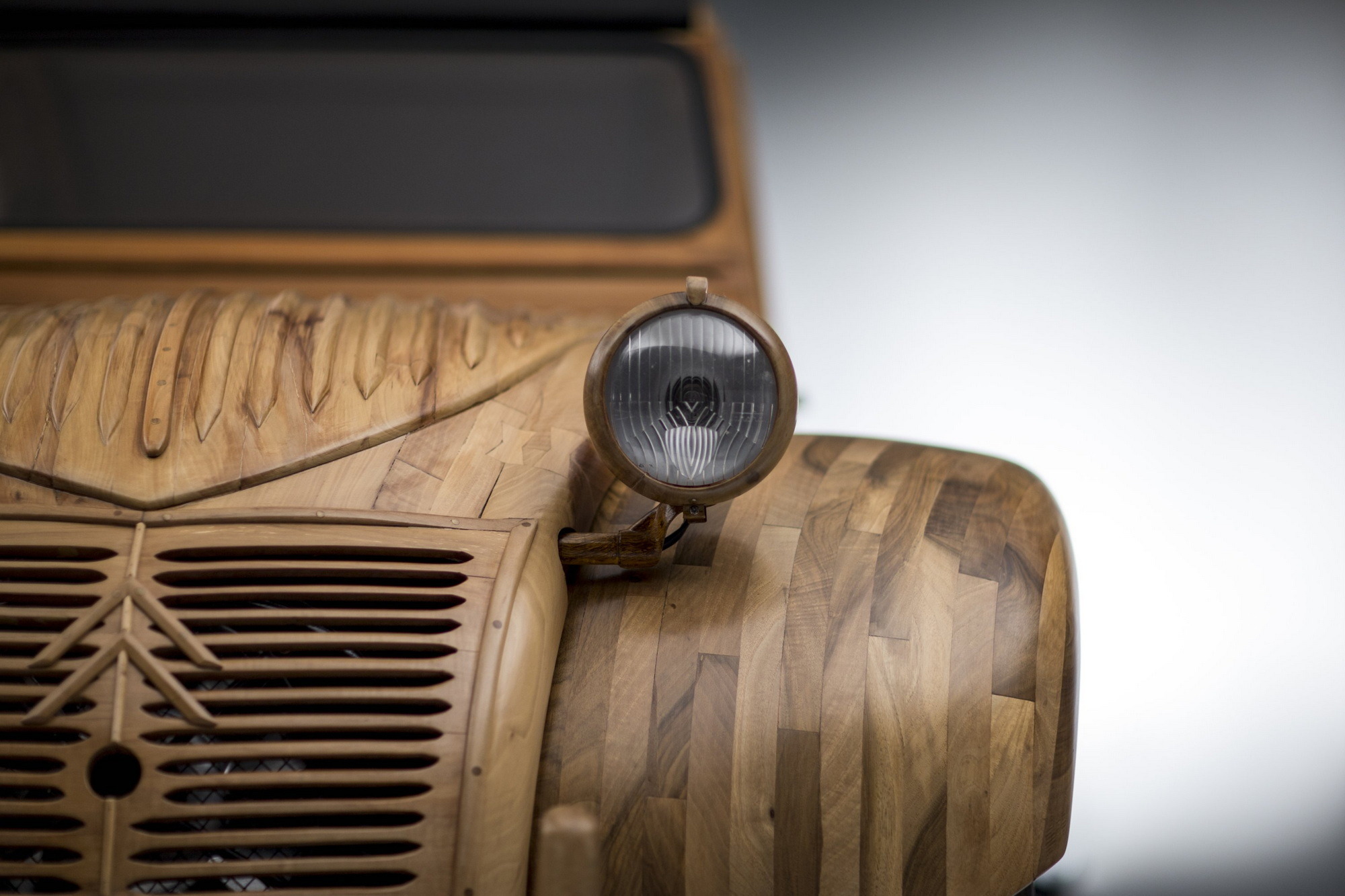 1955 Citroen 2CV wood record holder 5