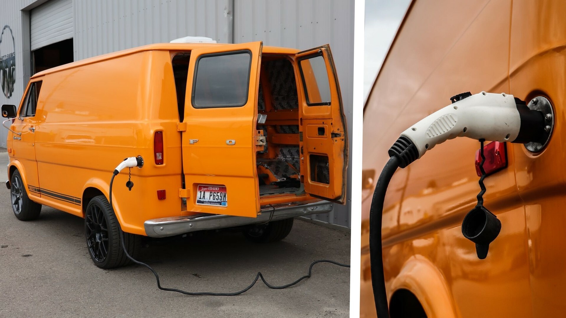 Tesla-swapped Ford E-100 Van (4)s