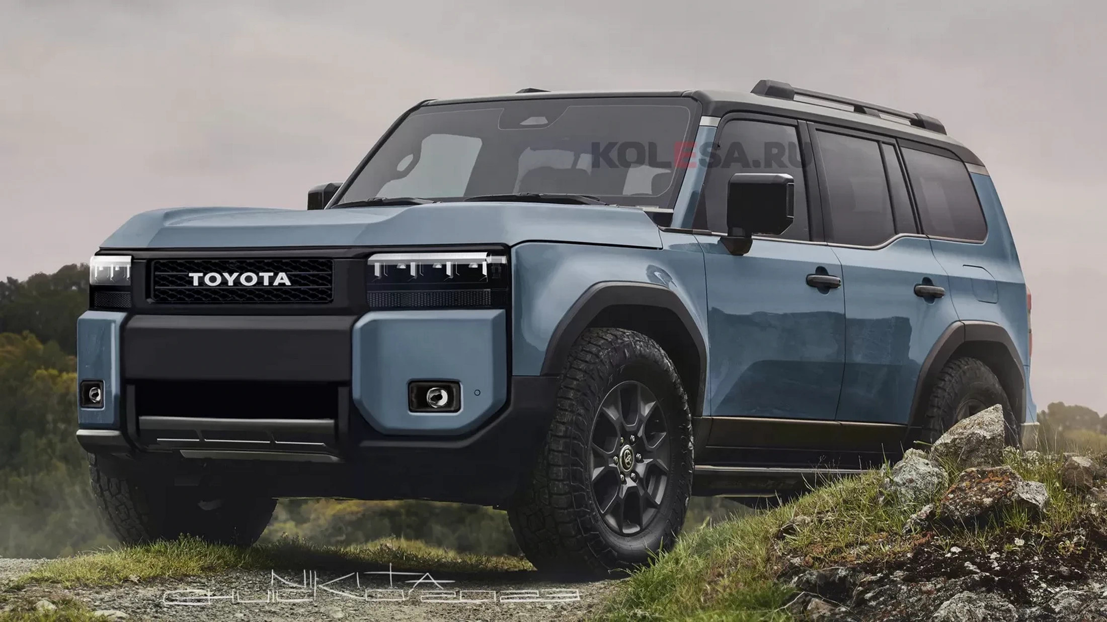 Toyota Land Cruiser Prado Rendering Front
