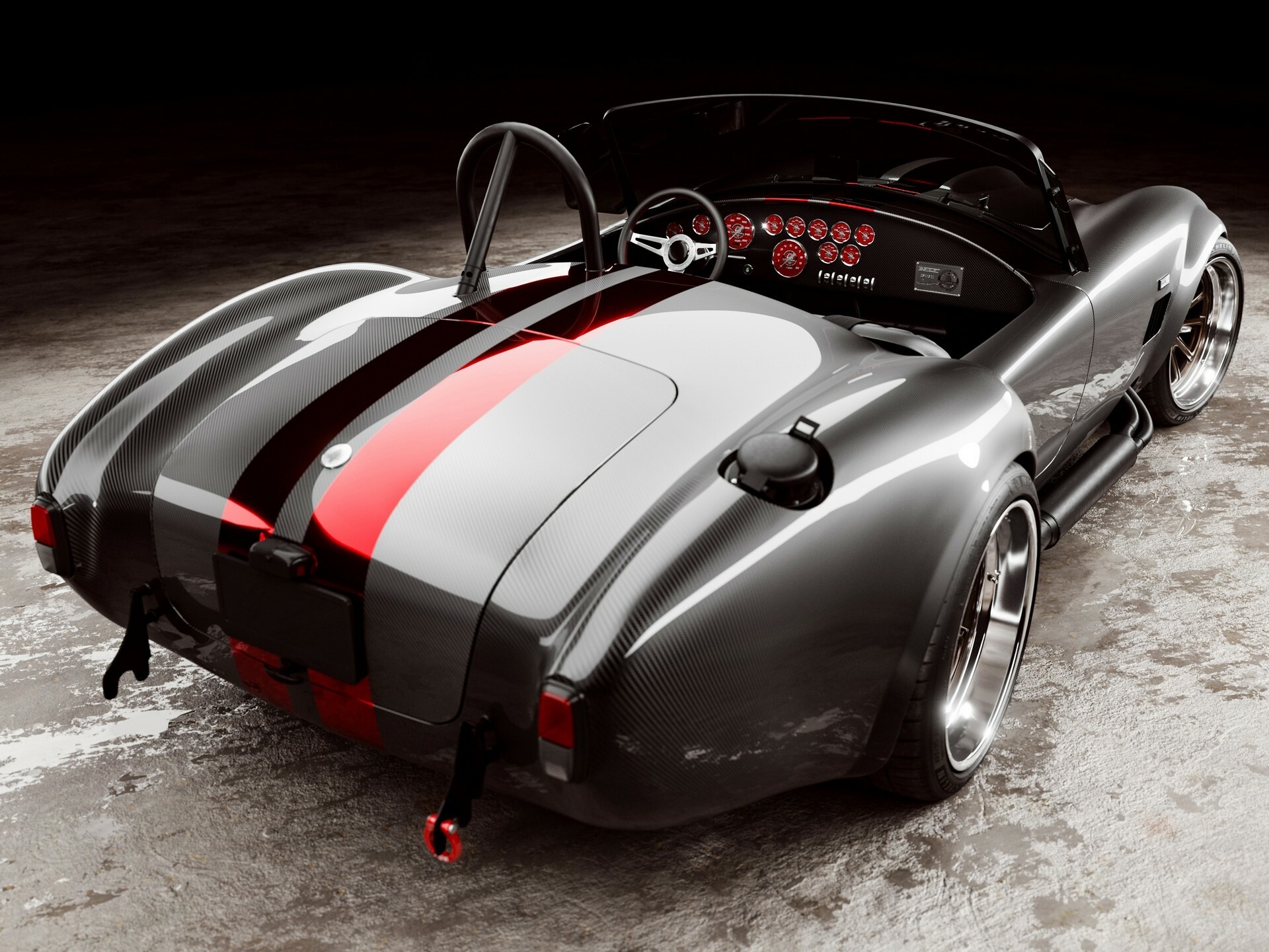 Diamond Edition Carbon Fiber Shelby Cobra Race Car 810 14