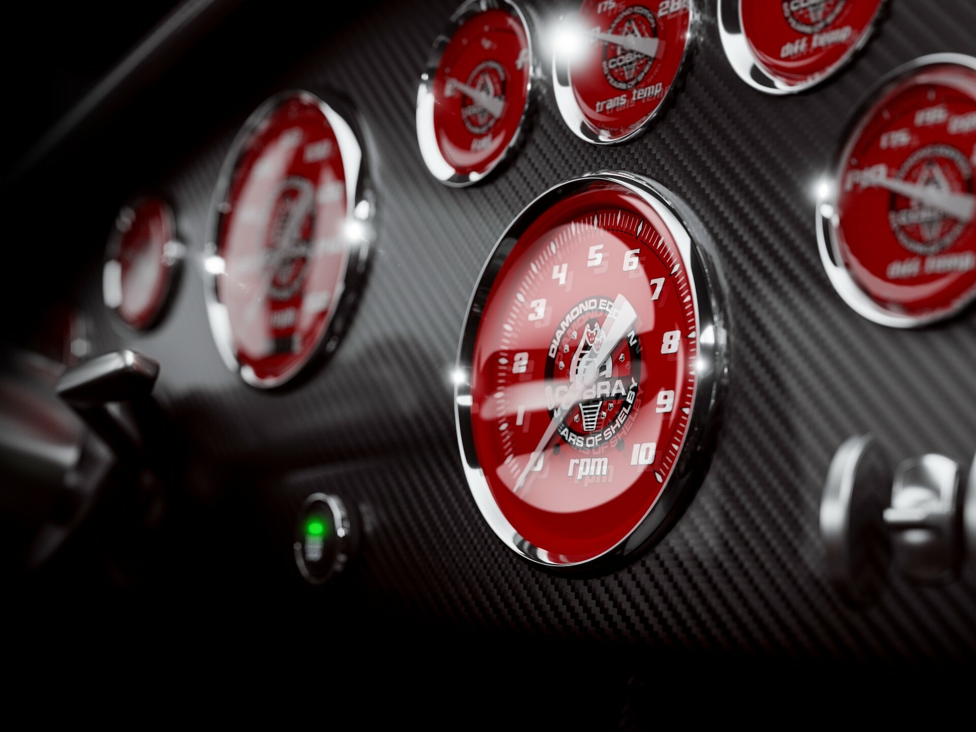 Diamond Edition Carbon Fiber Shelby Cobra Race Car 810 5