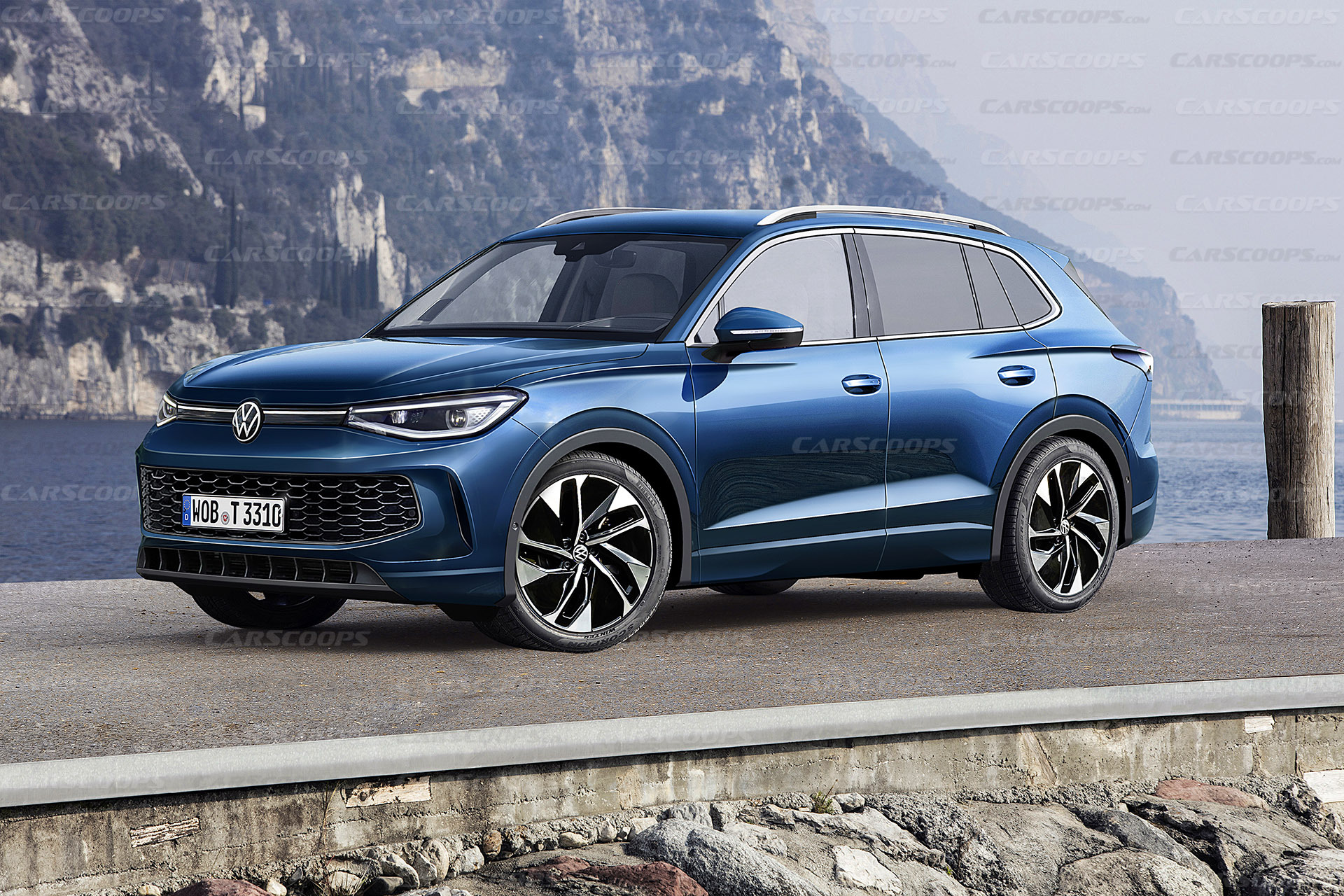 VW Tiguan Rendering (Blue)