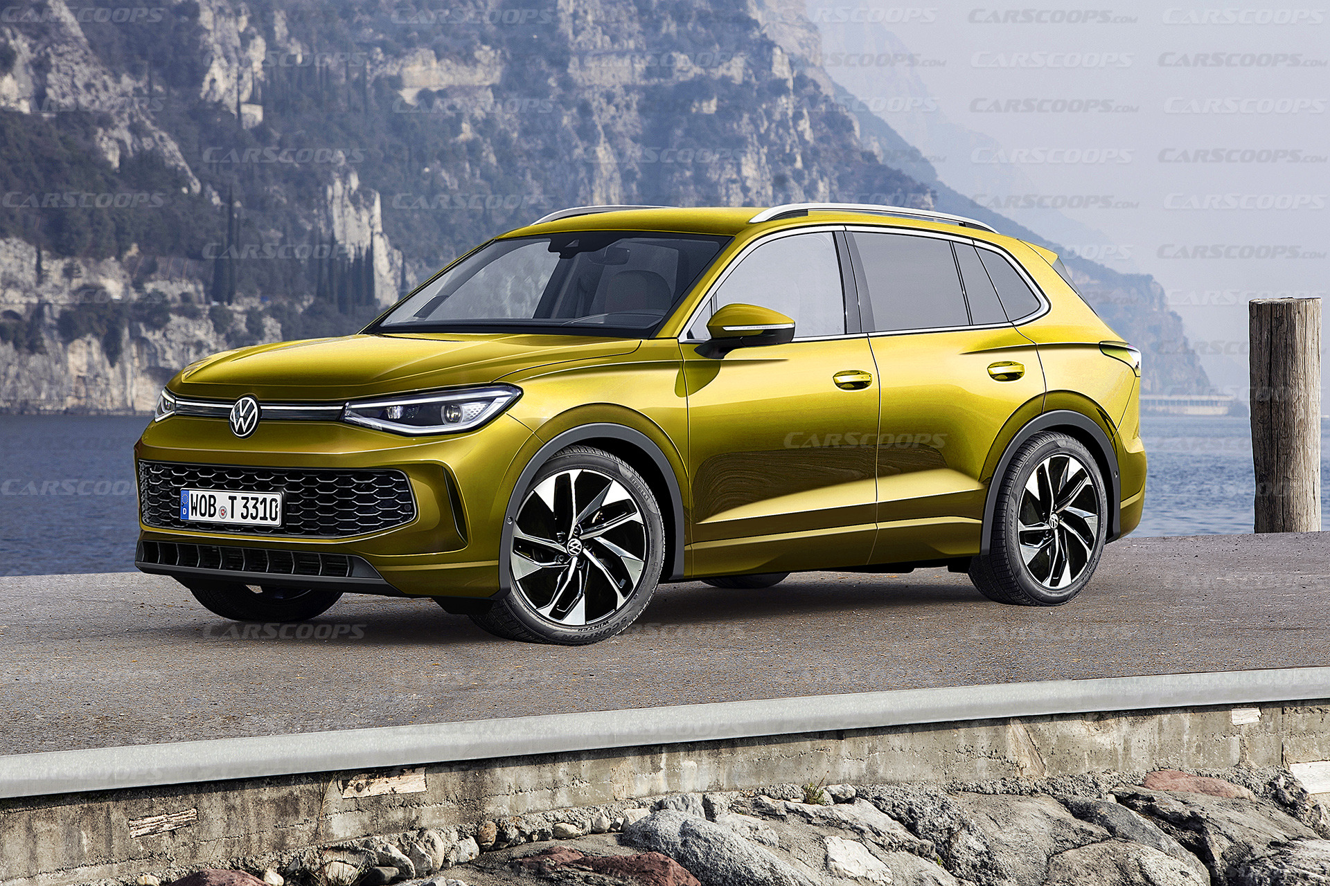 VW Tiguan Rendering (Gold)