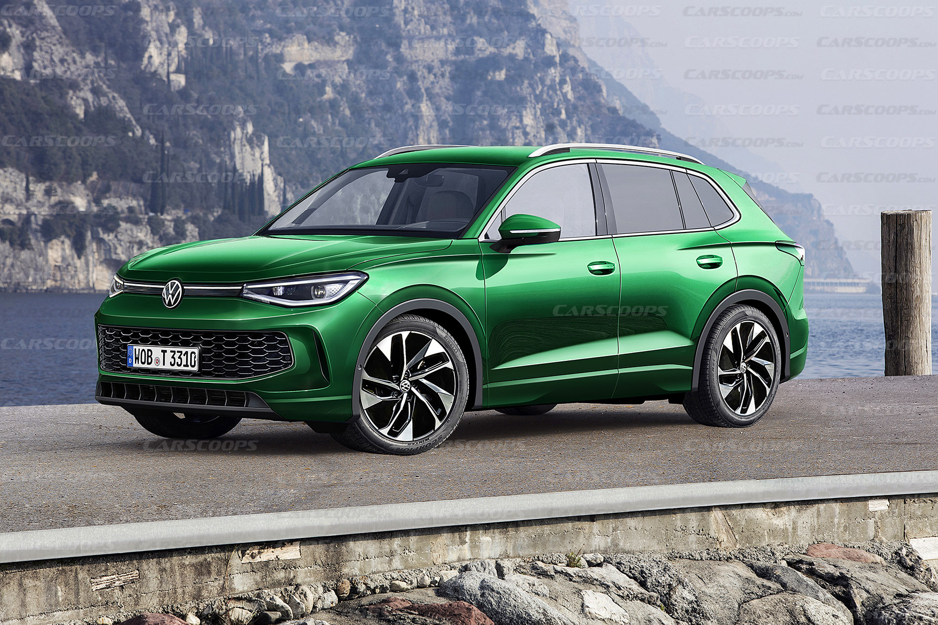 VW Tiguan Rendering (Green)