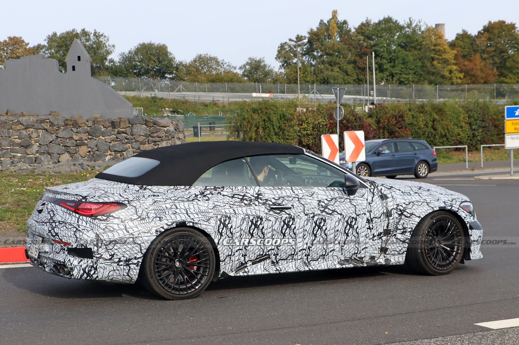 Mercedes-AMG CLE53 convertible spy shots 00009