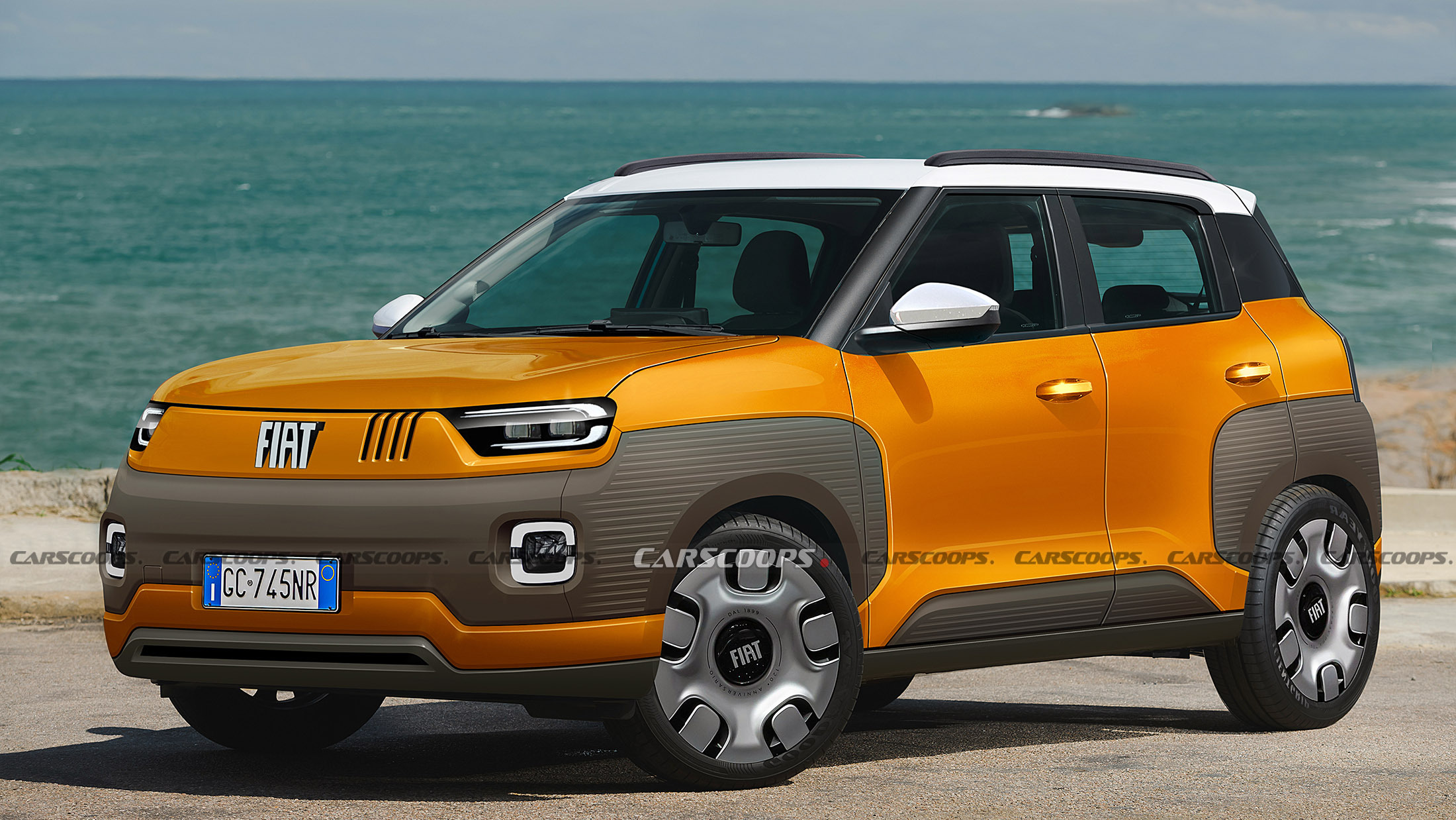 2024 Fiat Panda Render CS (ORANGE)
