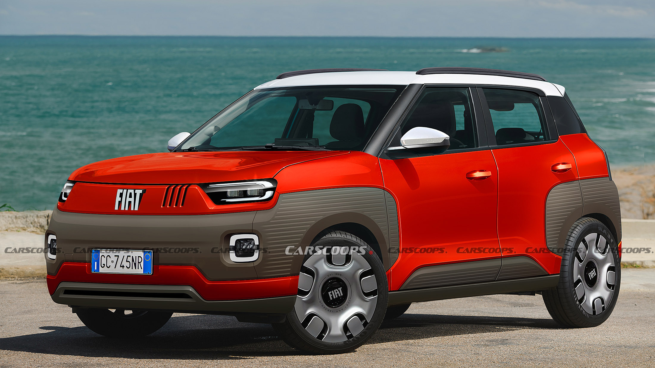 2024 Fiat Panda Render CS (RED)