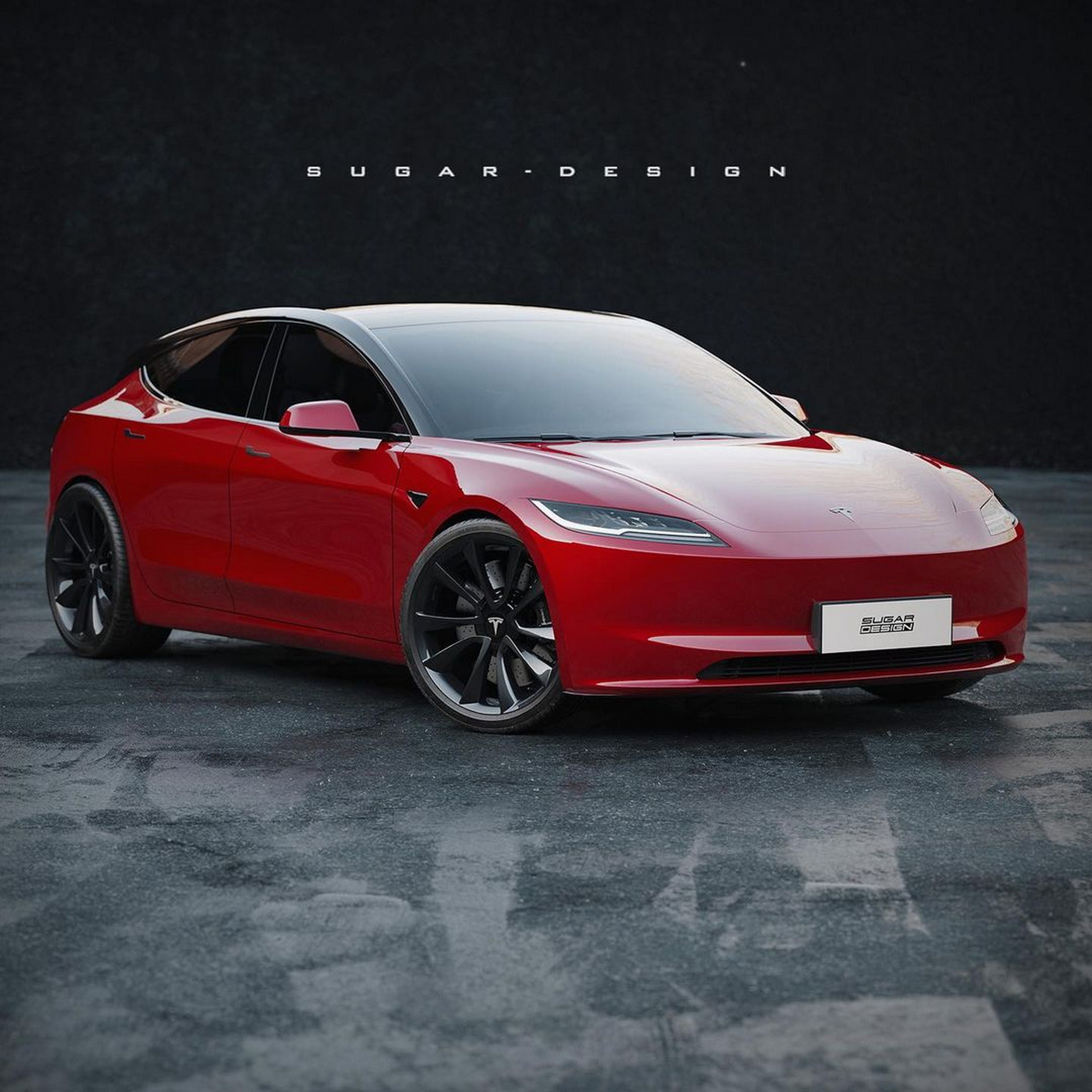 Tesla Model 3 GT Rendering (2)