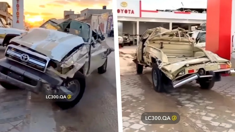 Toyota Land Cruiser Accident (screenshot)