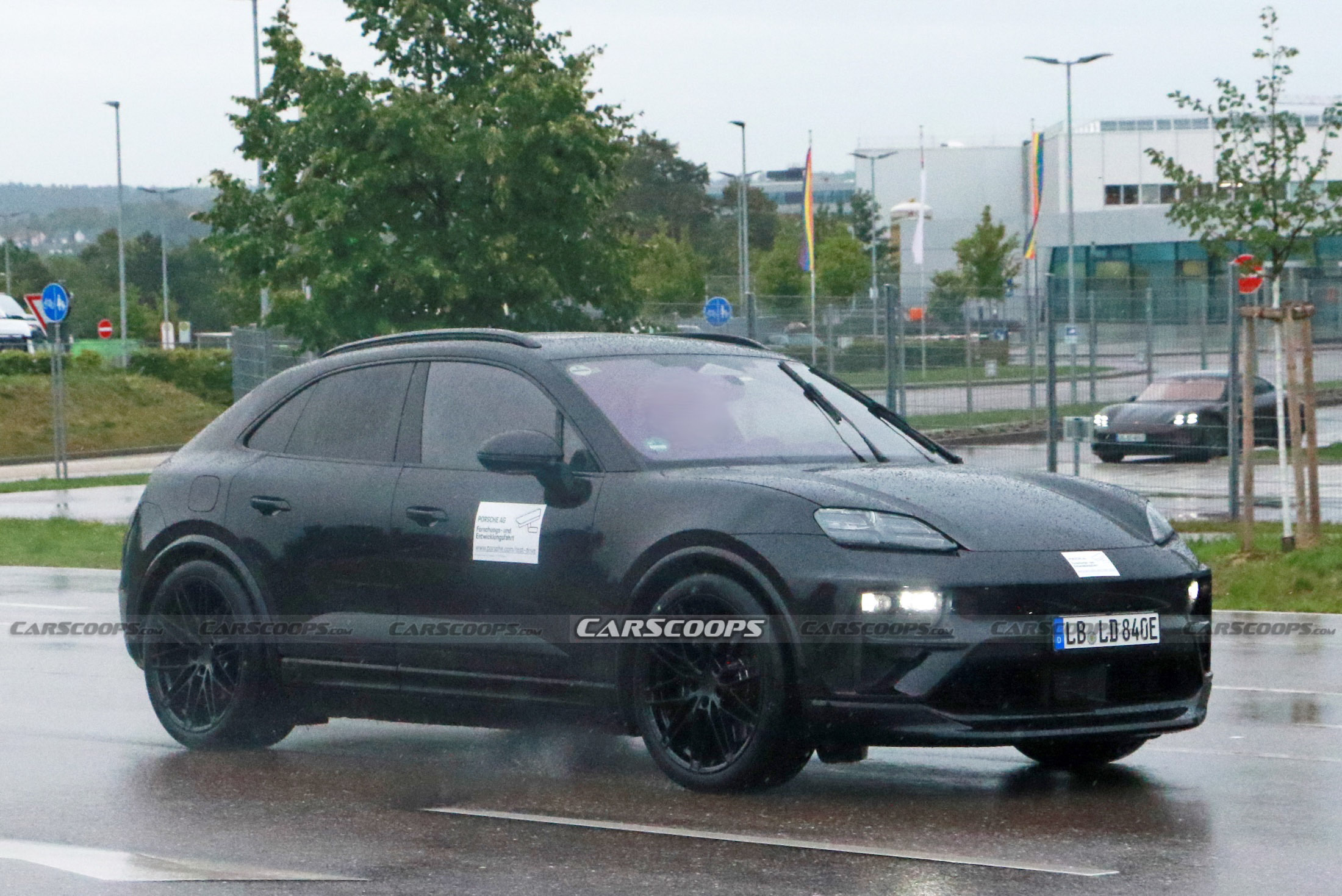 Porsche Macan EV spy shots 00003
