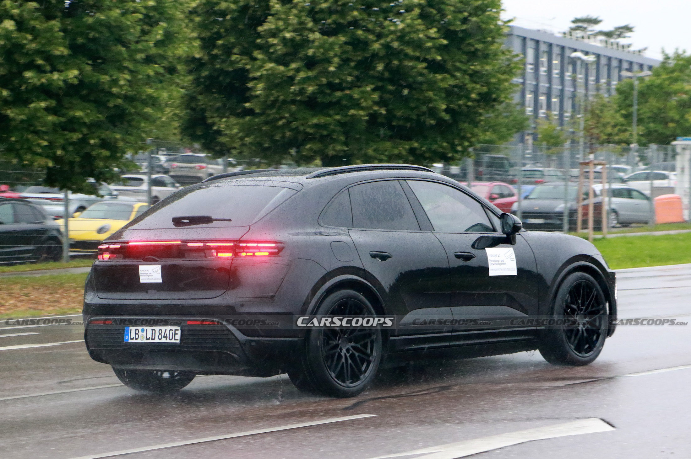 Porsche Macan EV spy shots 00009
