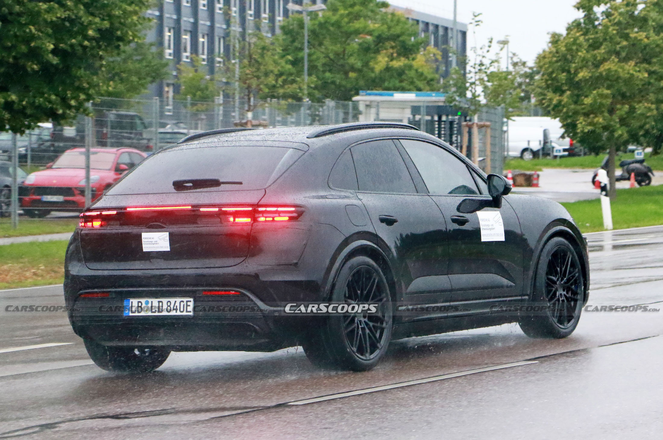 Porsche Macan EV spy shots 00010