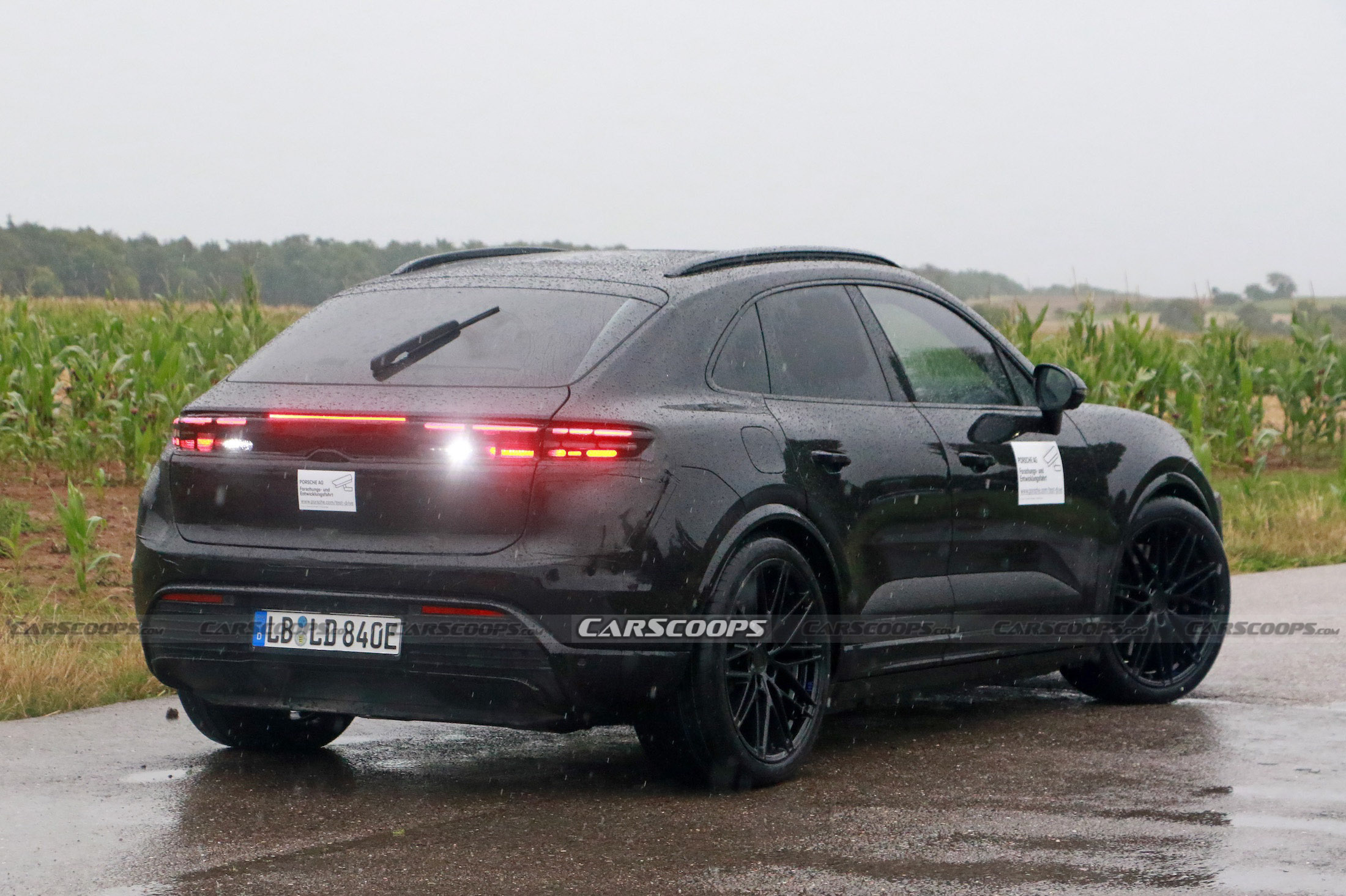 Porsche Macan EV spy shots 00012