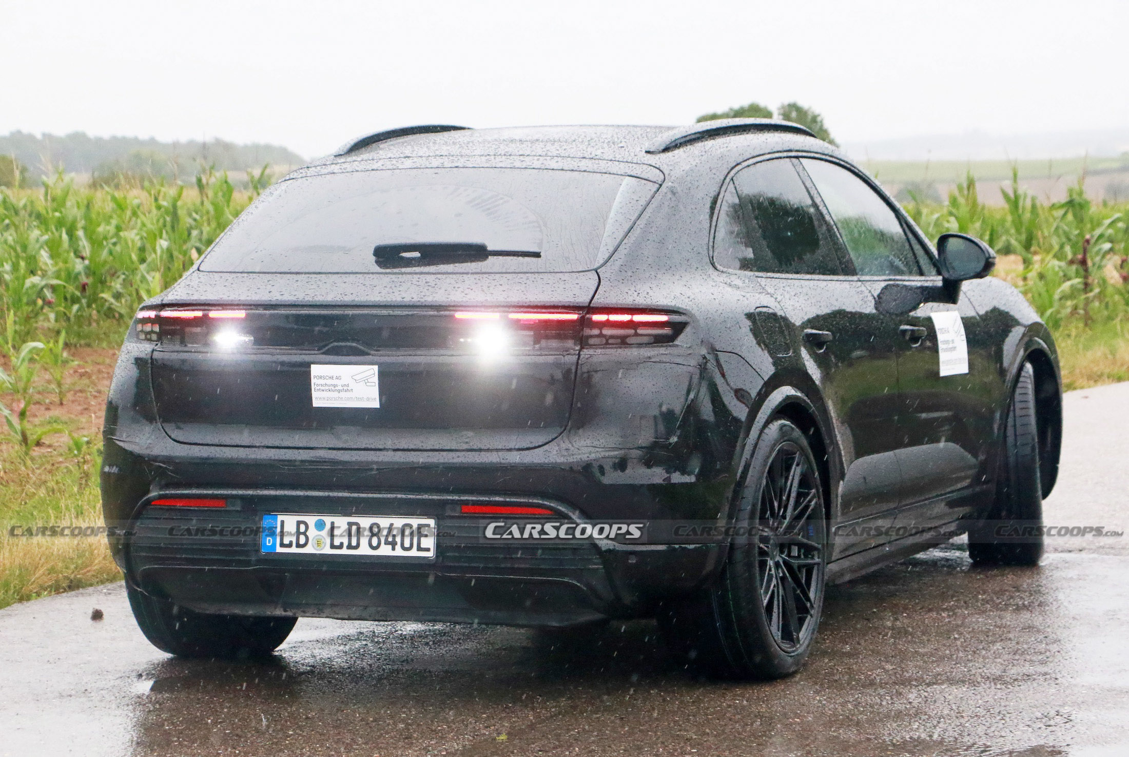 Porsche Macan EV spy shots 00013