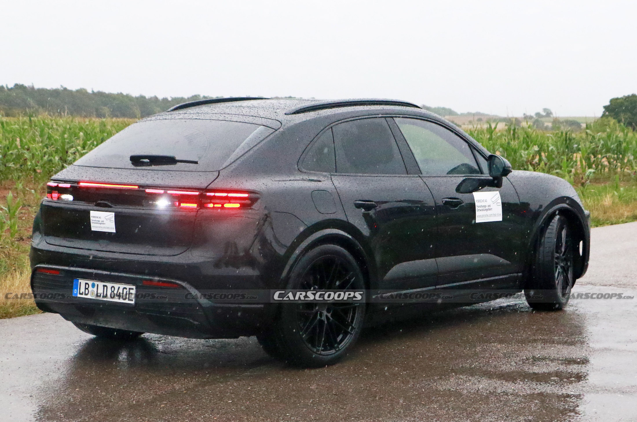 Porsche Macan EV spy shots 00015