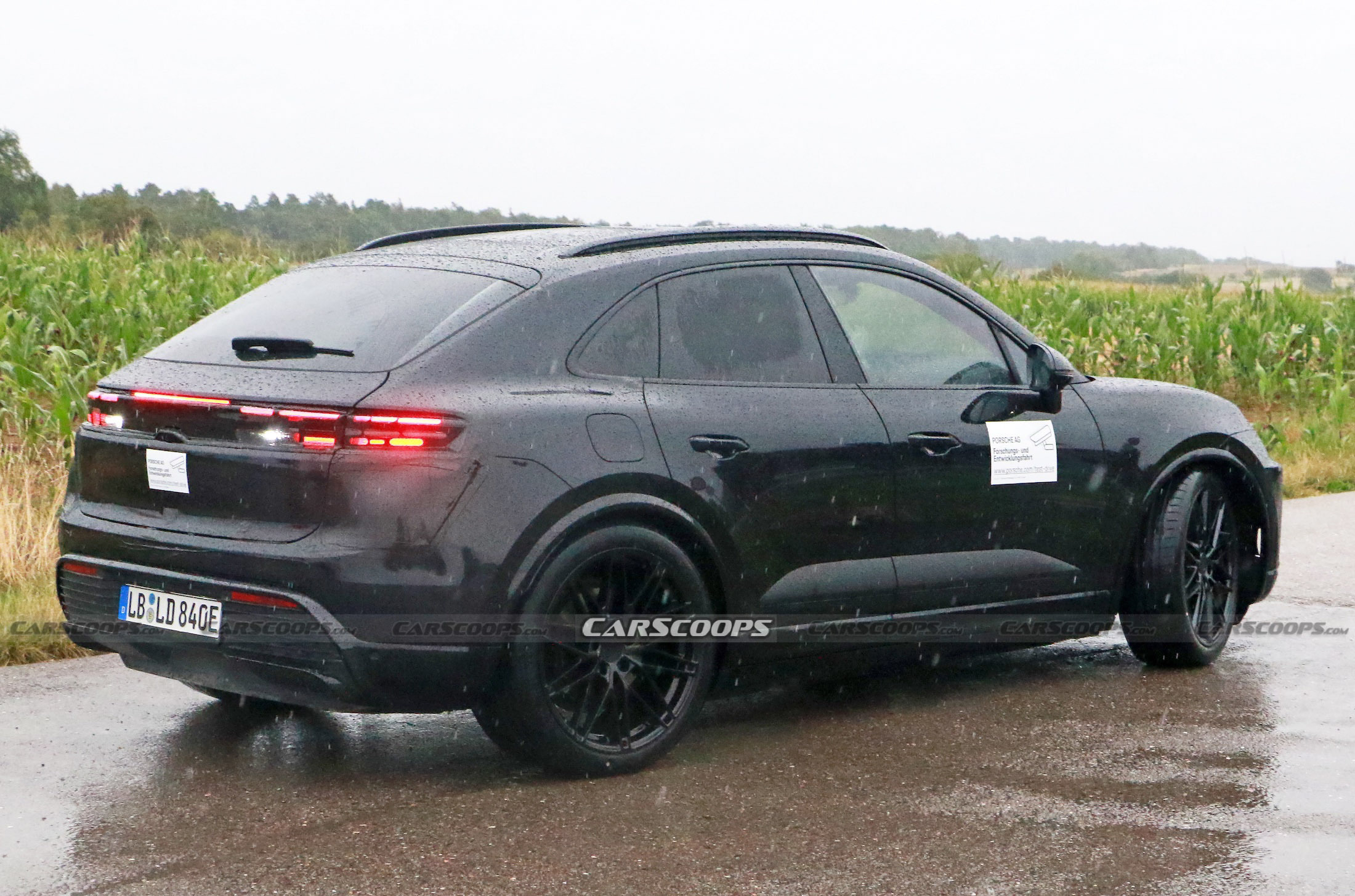 Porsche Macan EV spy shots 00016