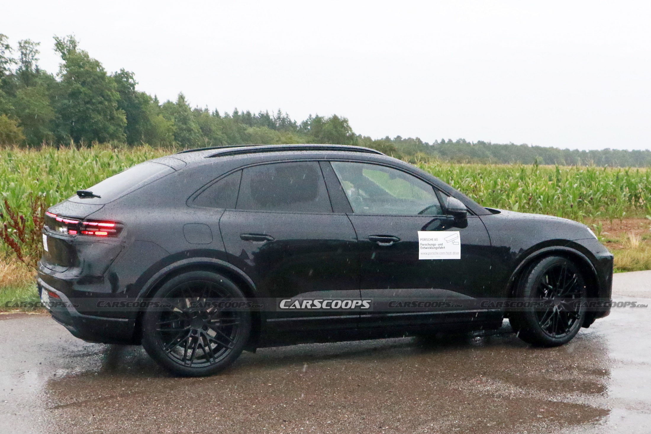 Porsche Macan EV spy shots 00017
