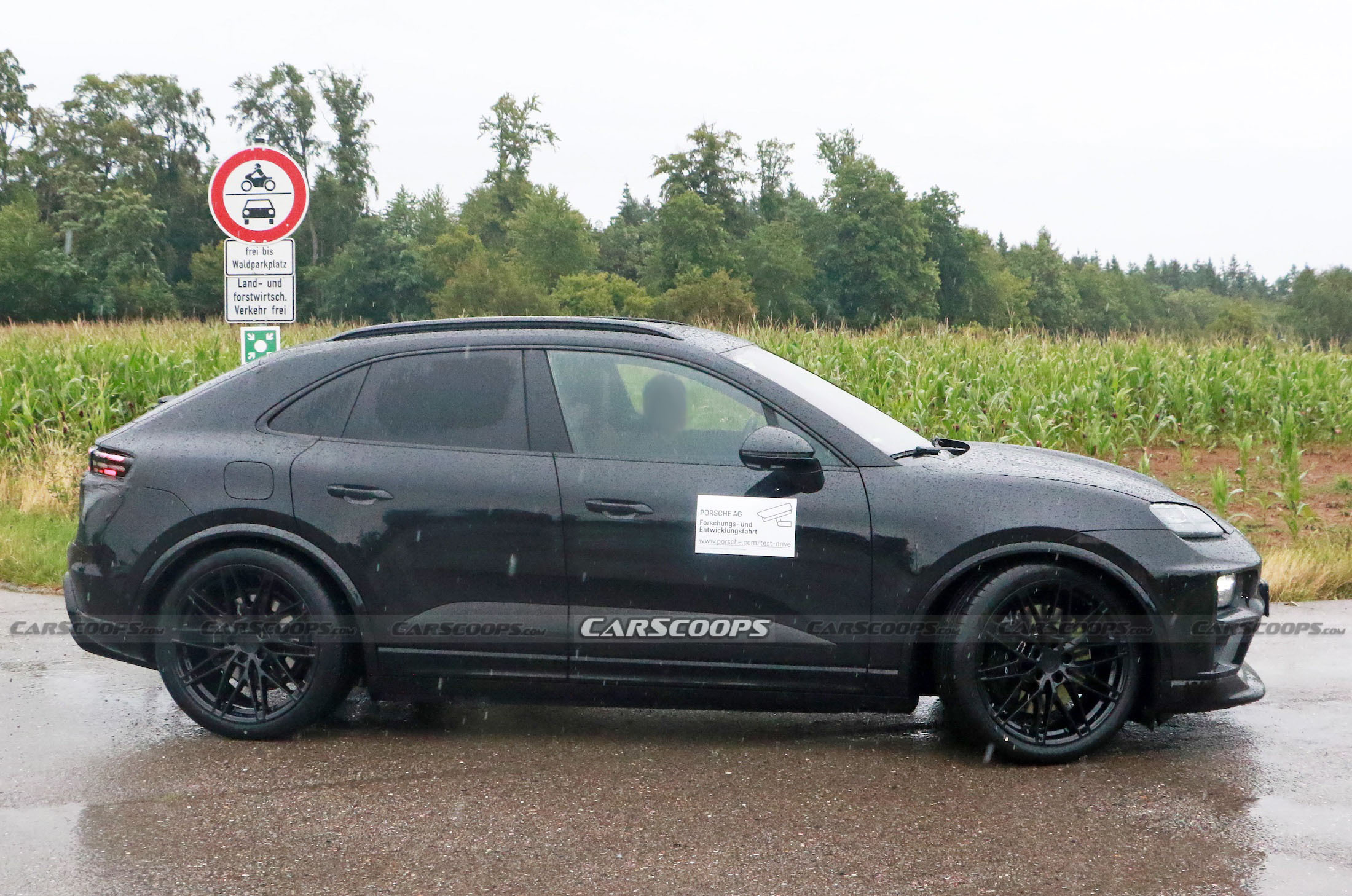 Porsche Macan EV spy shots 00019