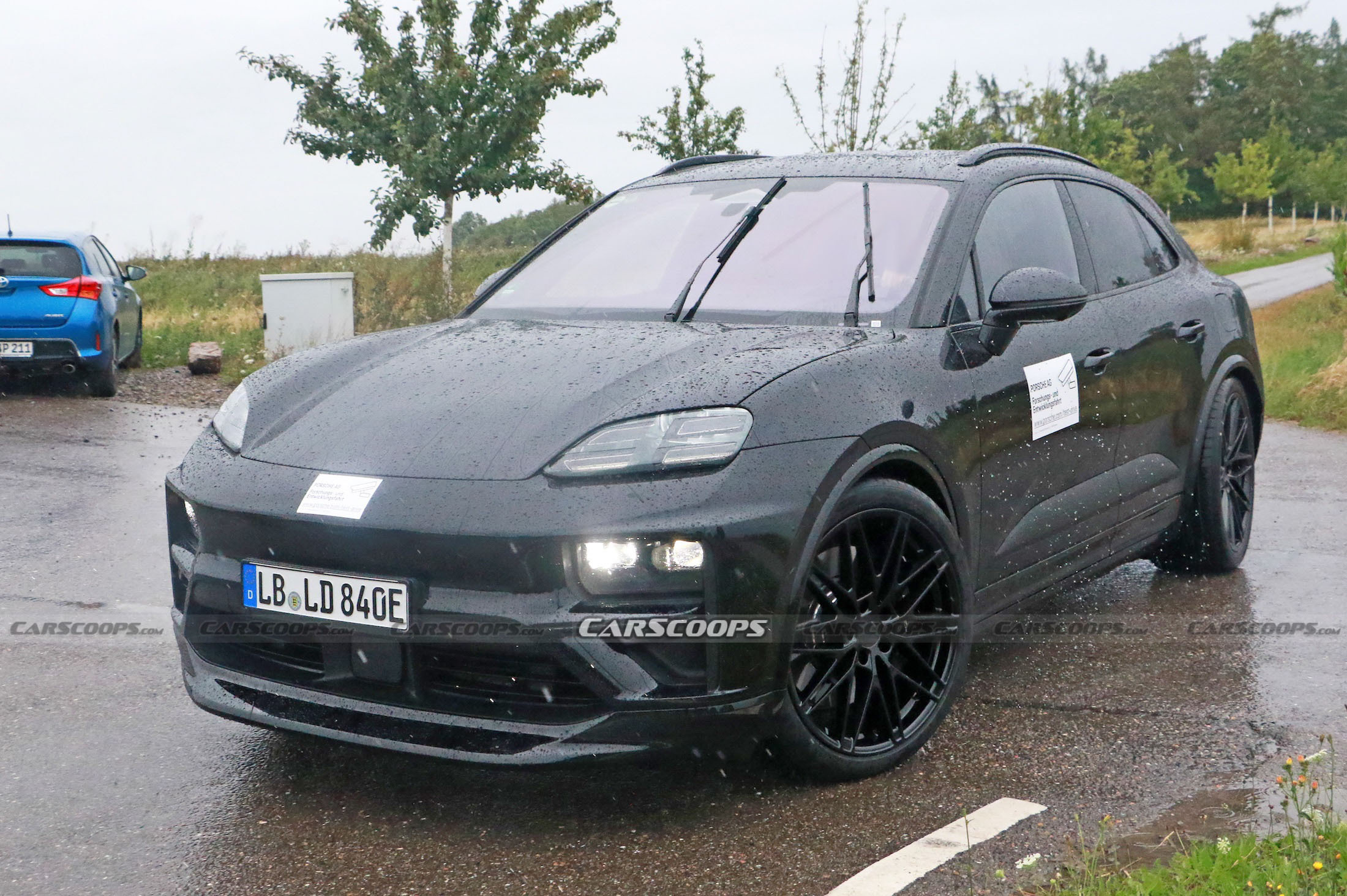 Porsche Macan EV spy shots 00027