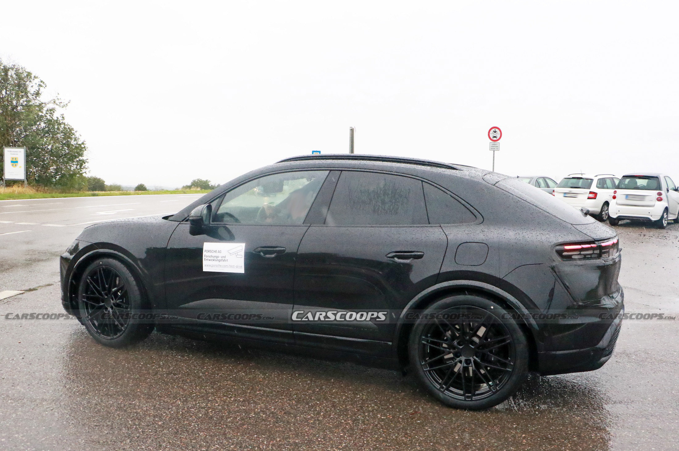 Porsche Macan EV spy shots 00030