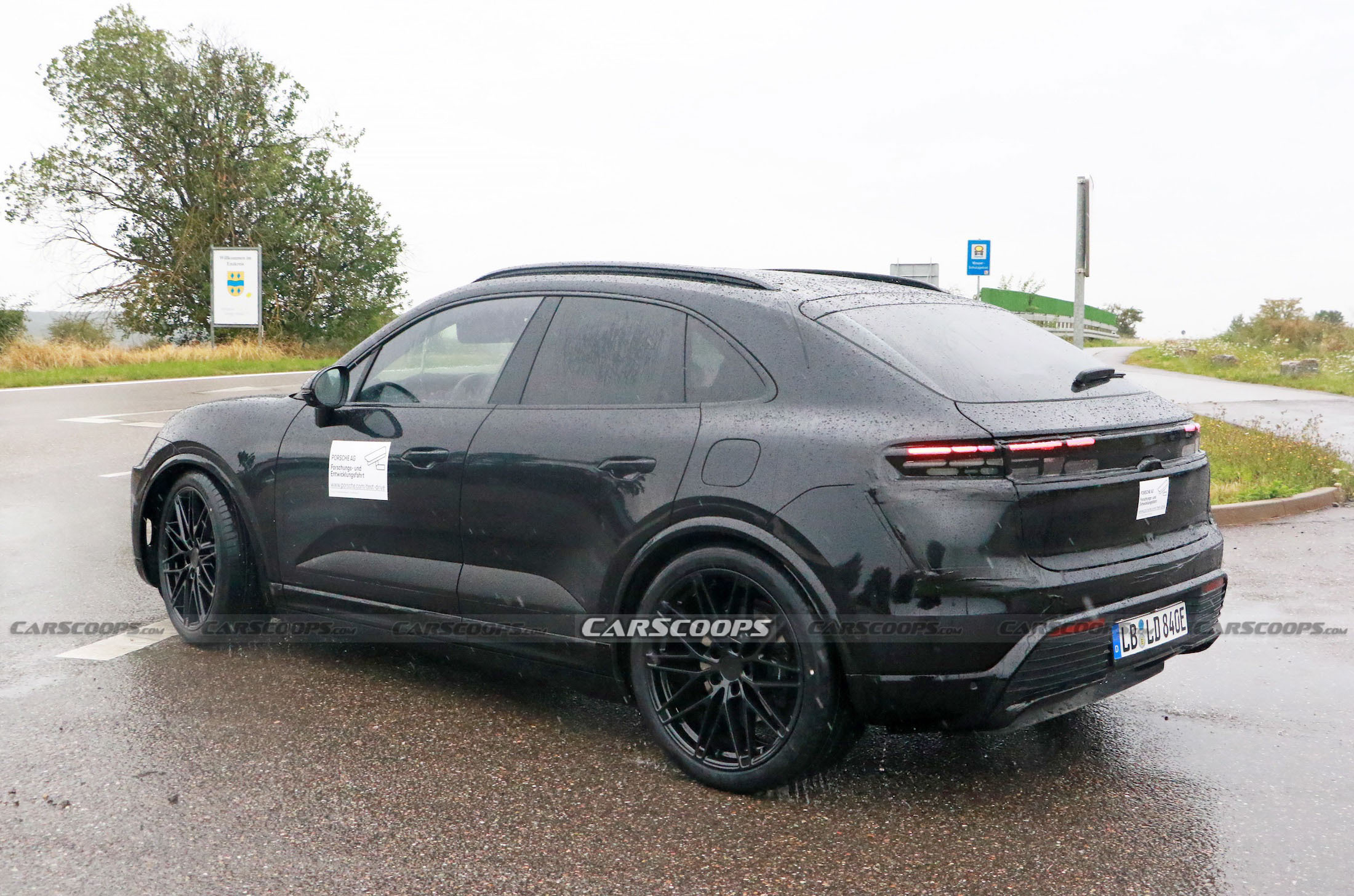 Porsche Macan EV spy shots 00031