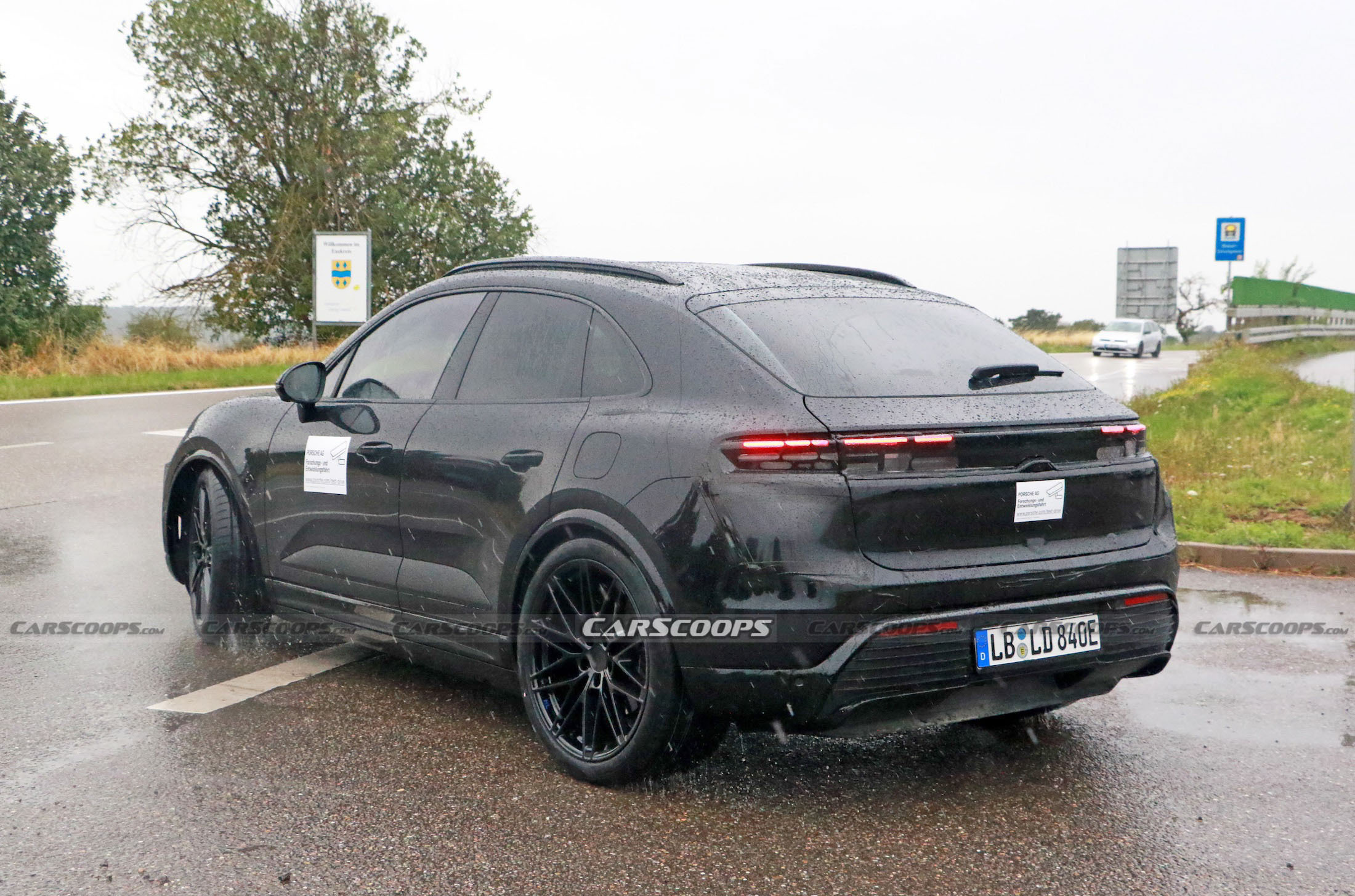 Porsche Macan EV spy shots 00032