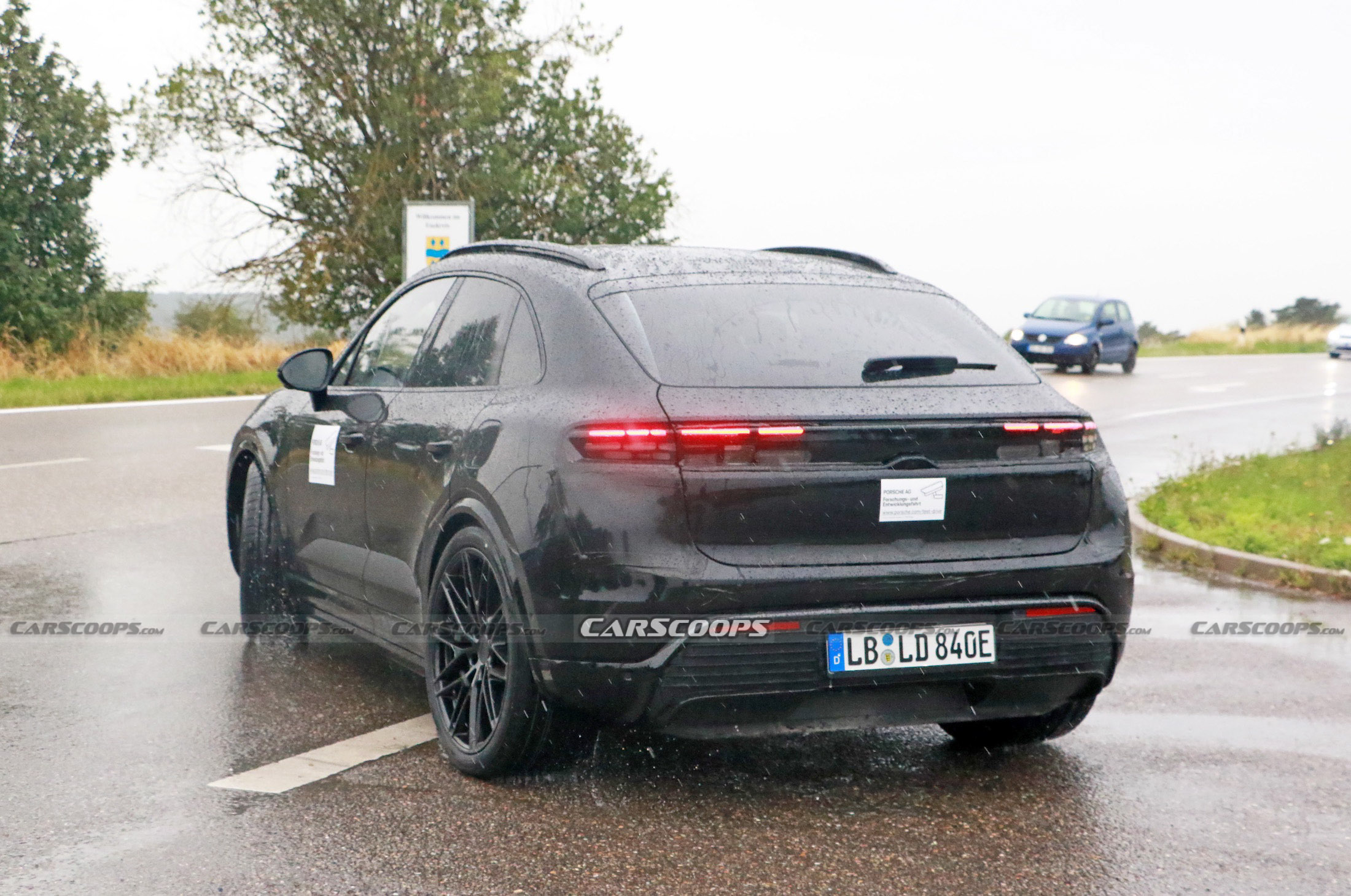 Porsche Macan EV spy shots 00033