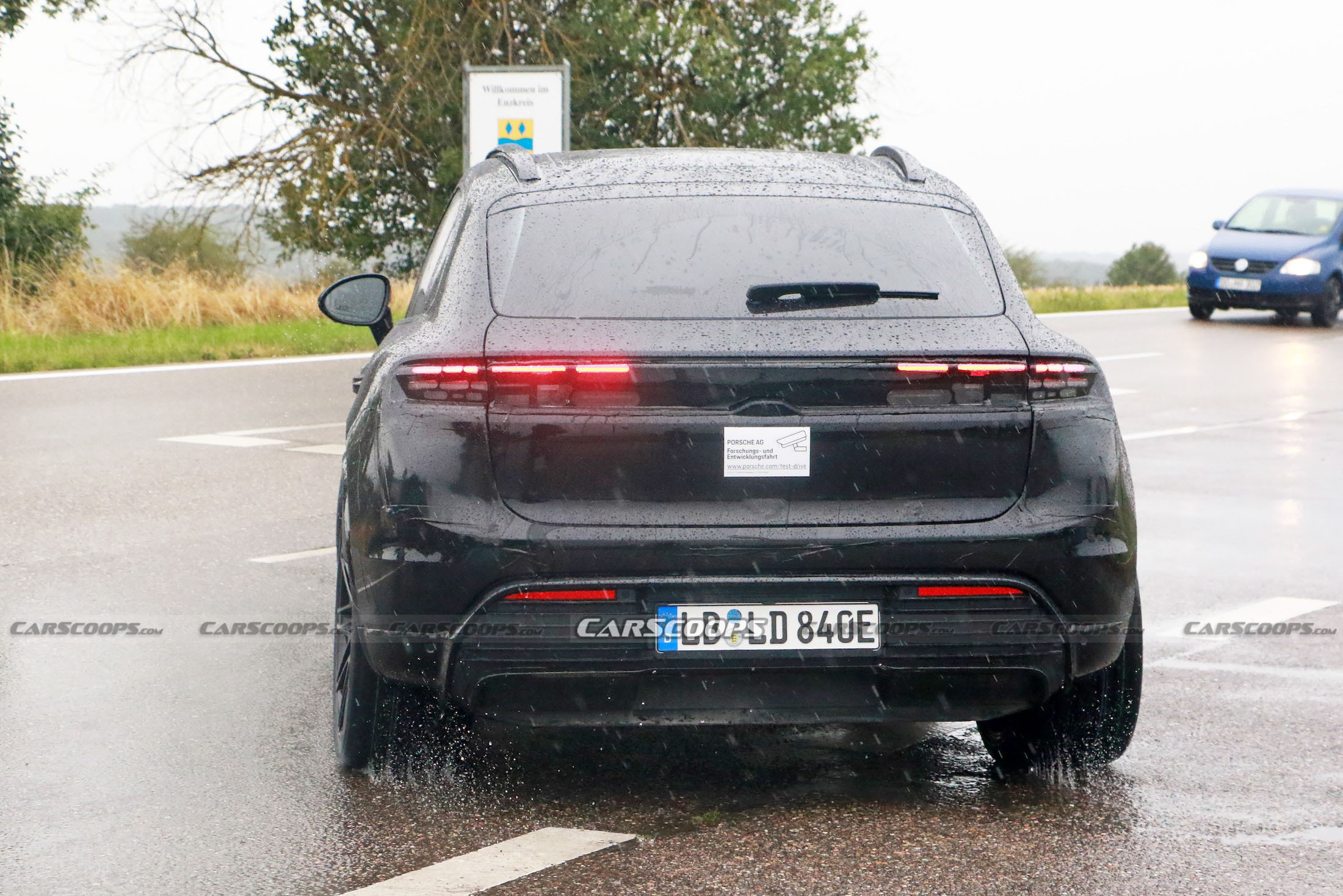 Porsche Macan EV spy shots 00034