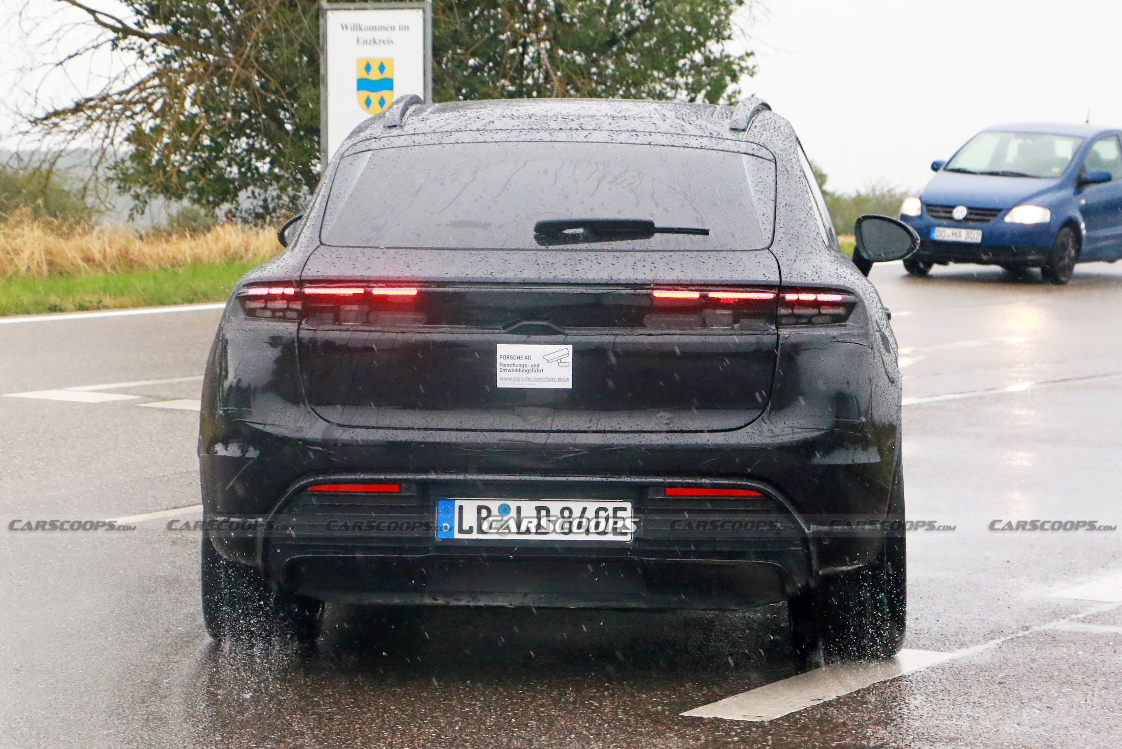 Porsche Macan EV spy shots 00035