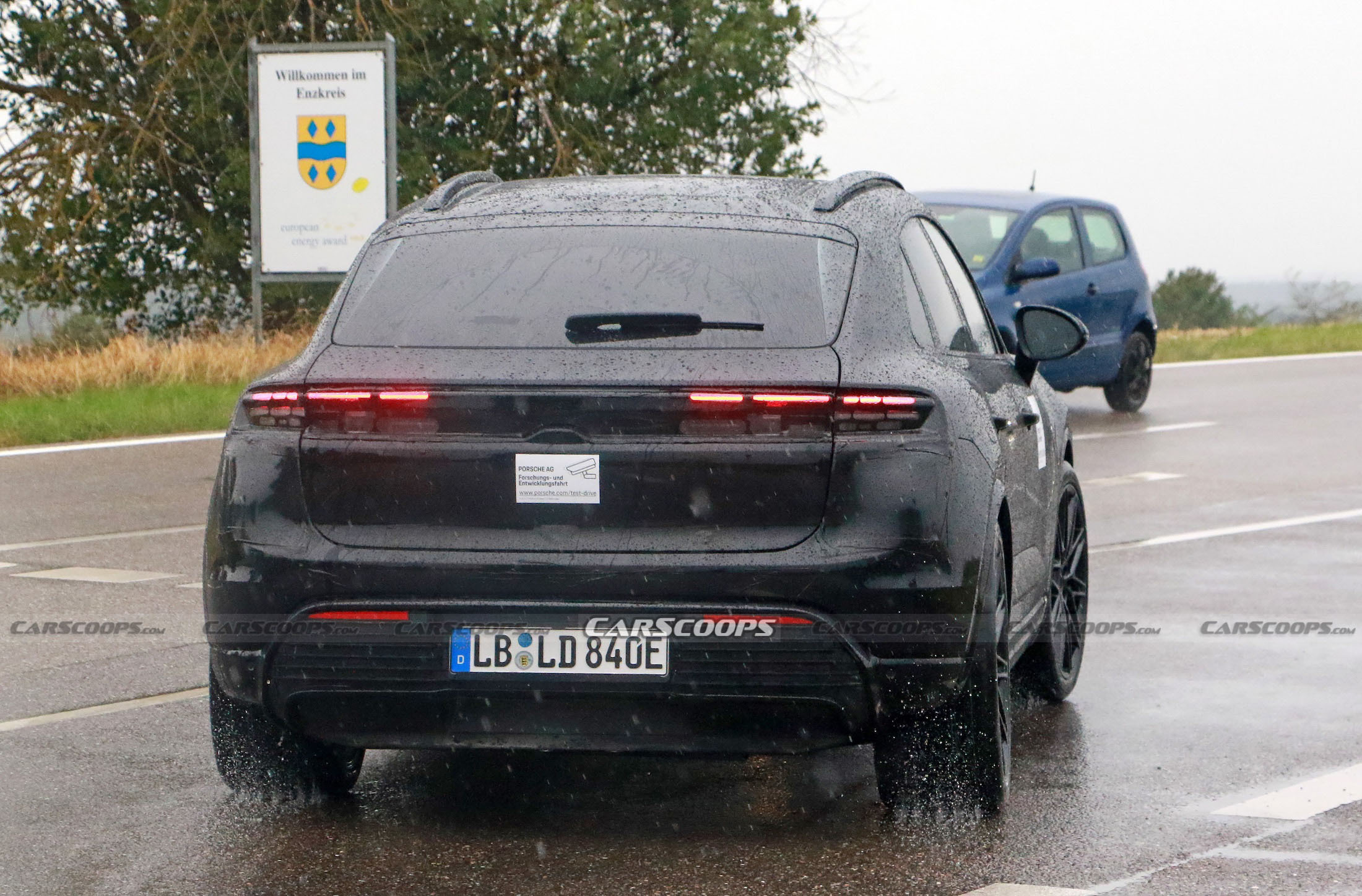 Porsche Macan EV spy shots 00036