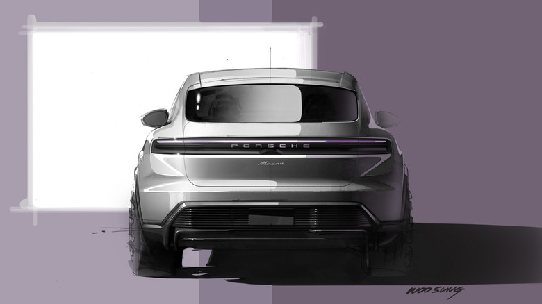 2025 Porsche Macan EV sketch 3