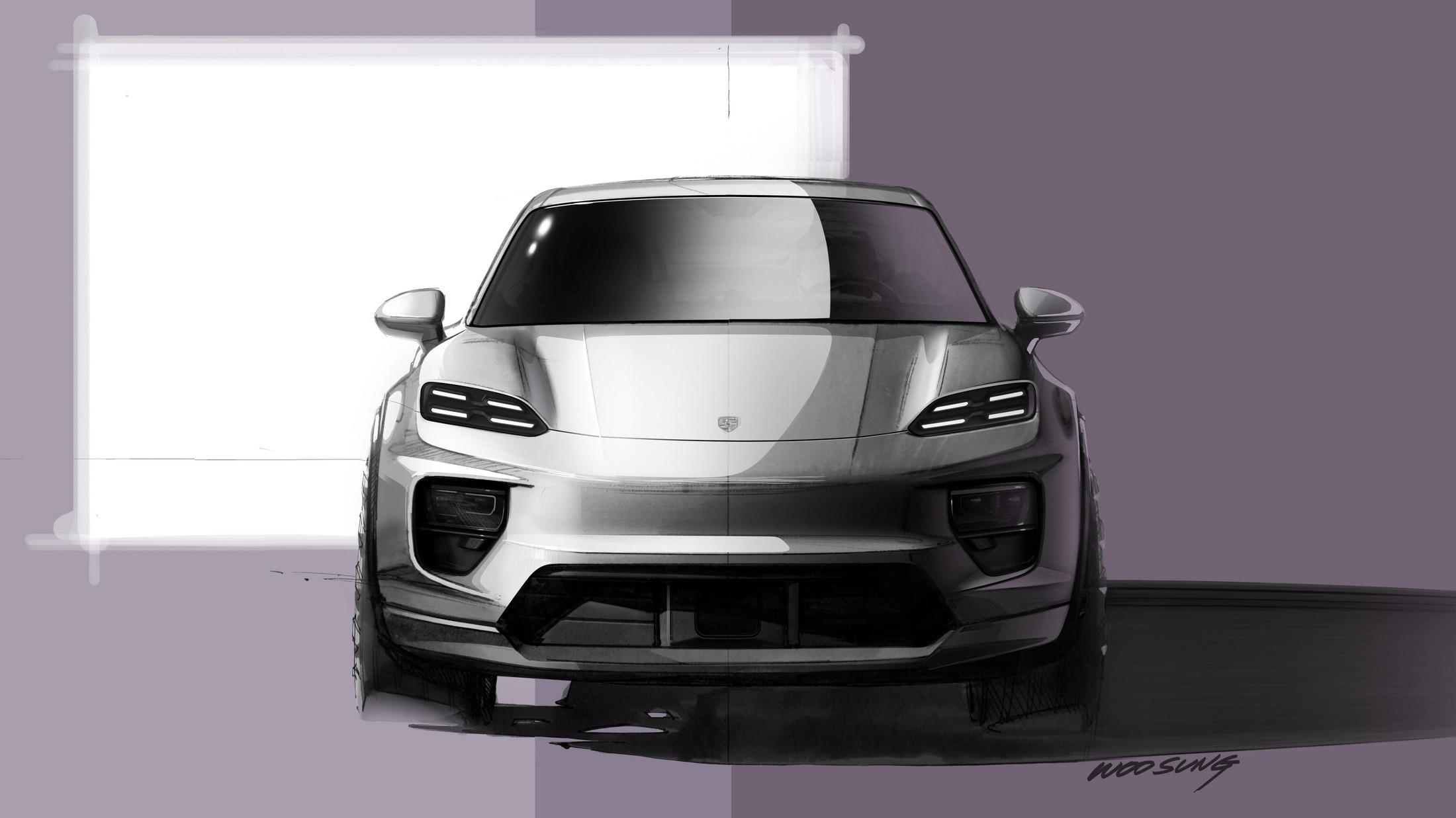 2025 Porsche Macan EV sketch 2