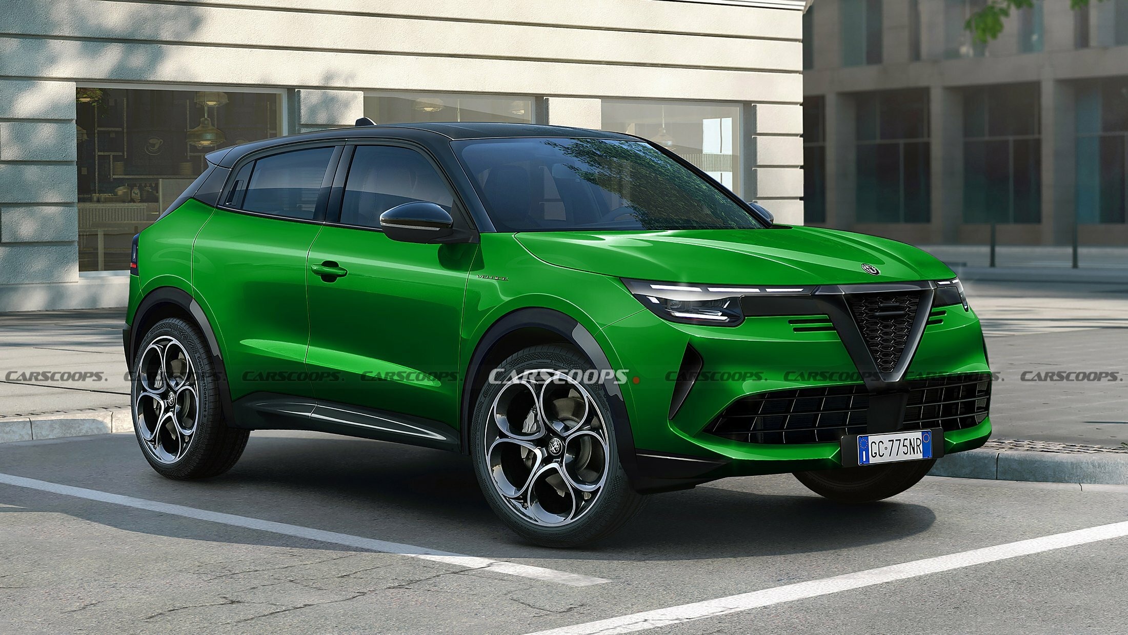 Alfa Romeo B-SUV Rendering - GREEN