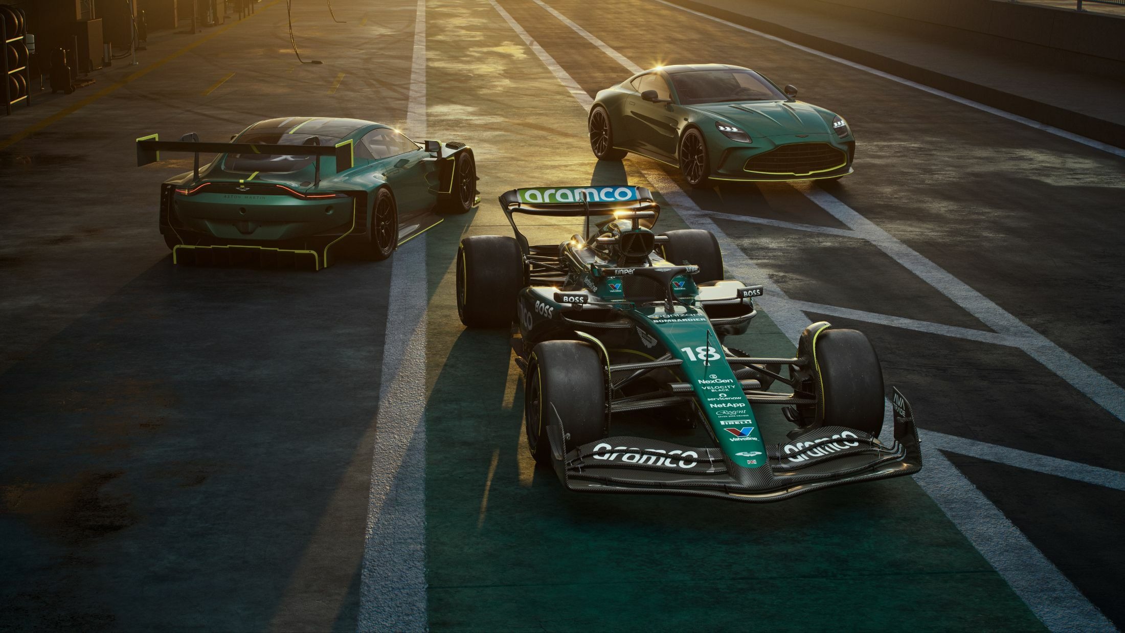 Aston Martin Vantage GT3 And AMR24 F1 (1)