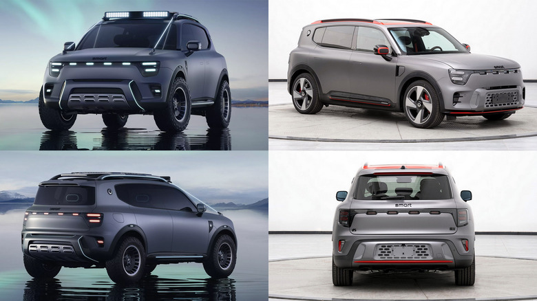 Smart 5 - Production Version VS Concept