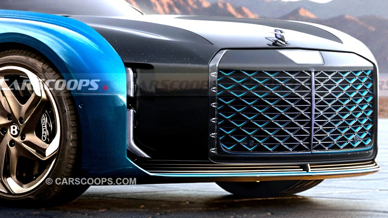 2027 Bentley Flying Spur Blue Carscoops 2vbr